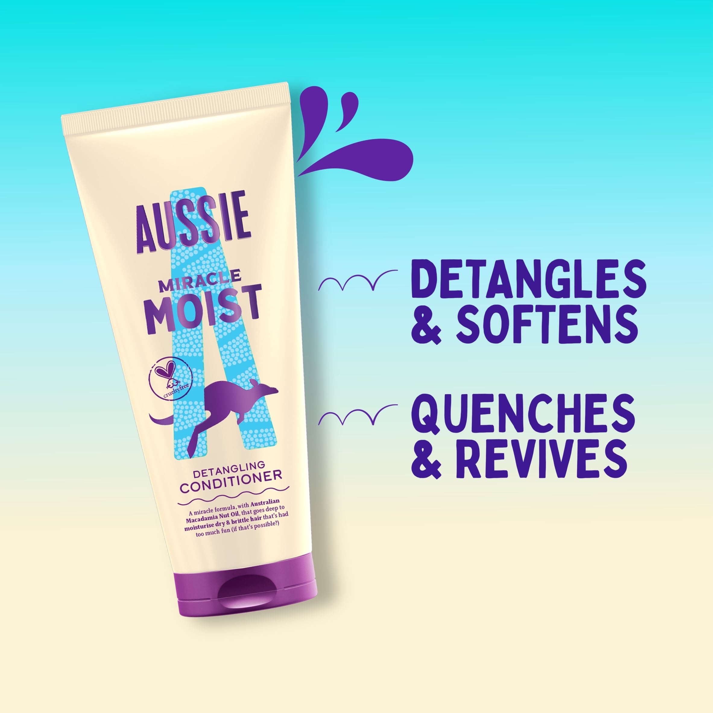 Aussie Miracle Moist Detangling Conditioner 275ml  thumbnail 2