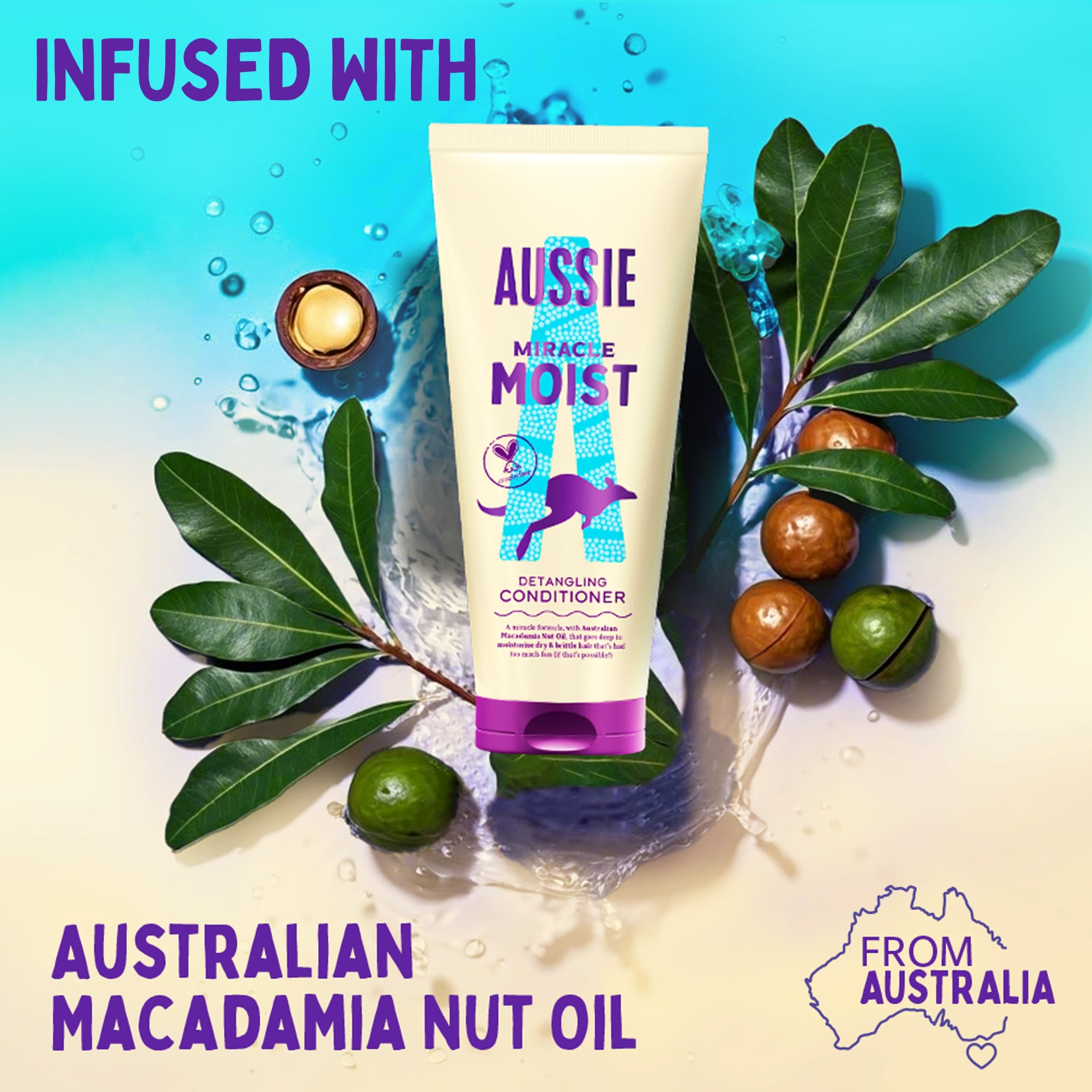 Aussie Miracle Moist Detangling Conditioner 275ml  thumbnail 4