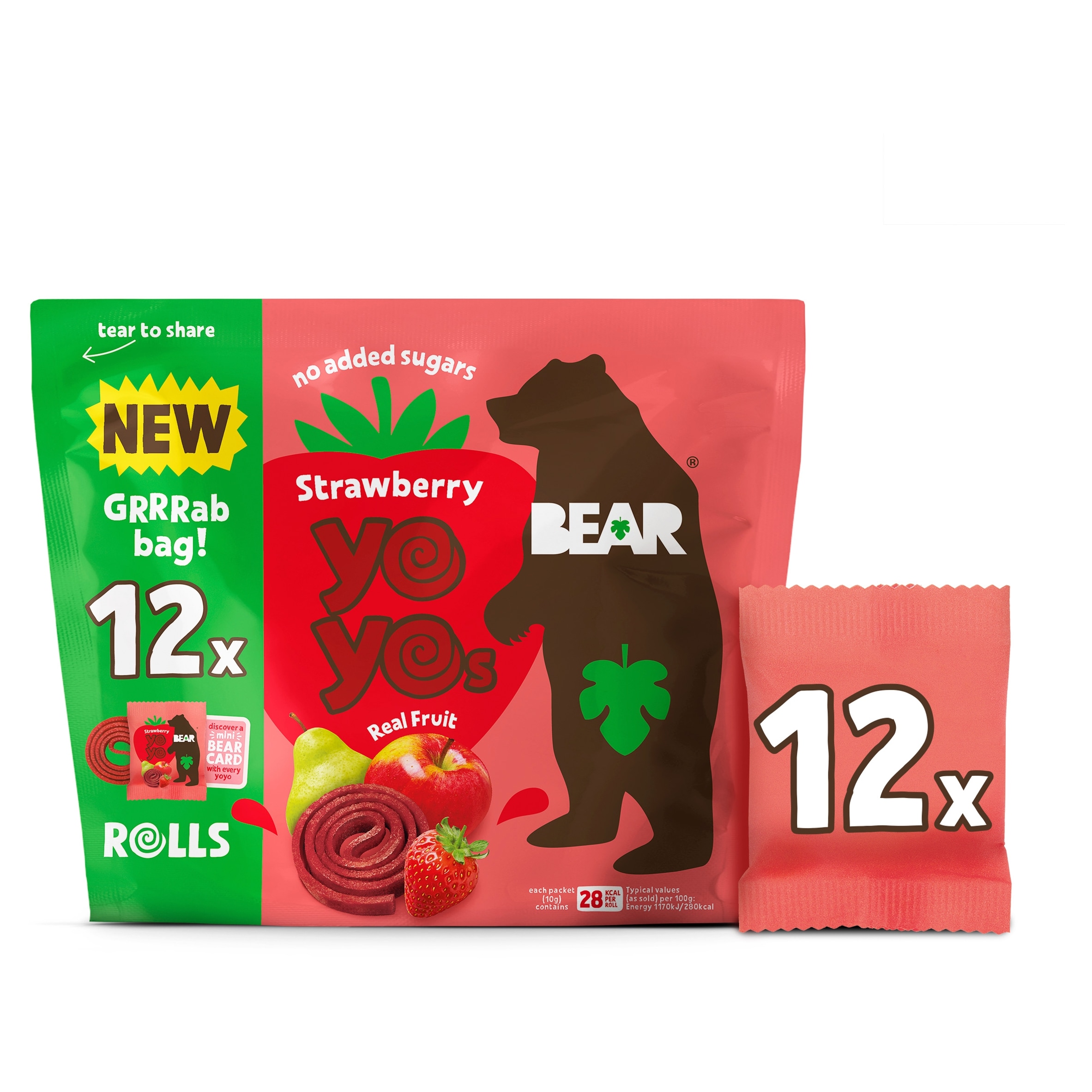 BEAR Fruit Yoyos Strawberry Grab Bag