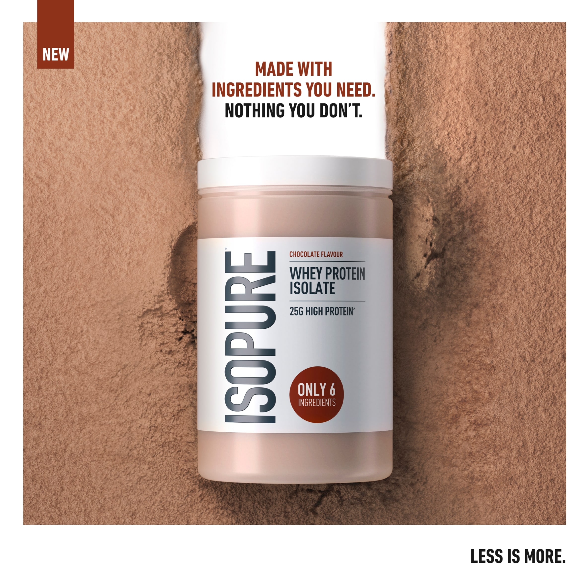 Isopure Whey Protein Isolate Chocolate 480g thumbnail 2