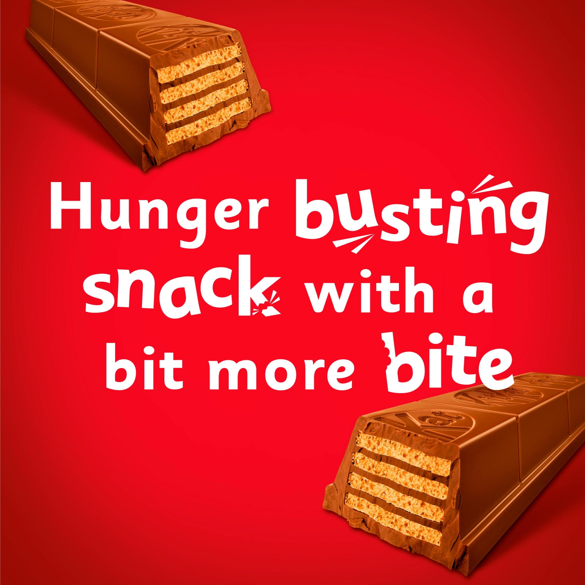 KitKat Chunky Mini Milk Chocolate Bars 12 Pack Multipack 194g thumbnail 3