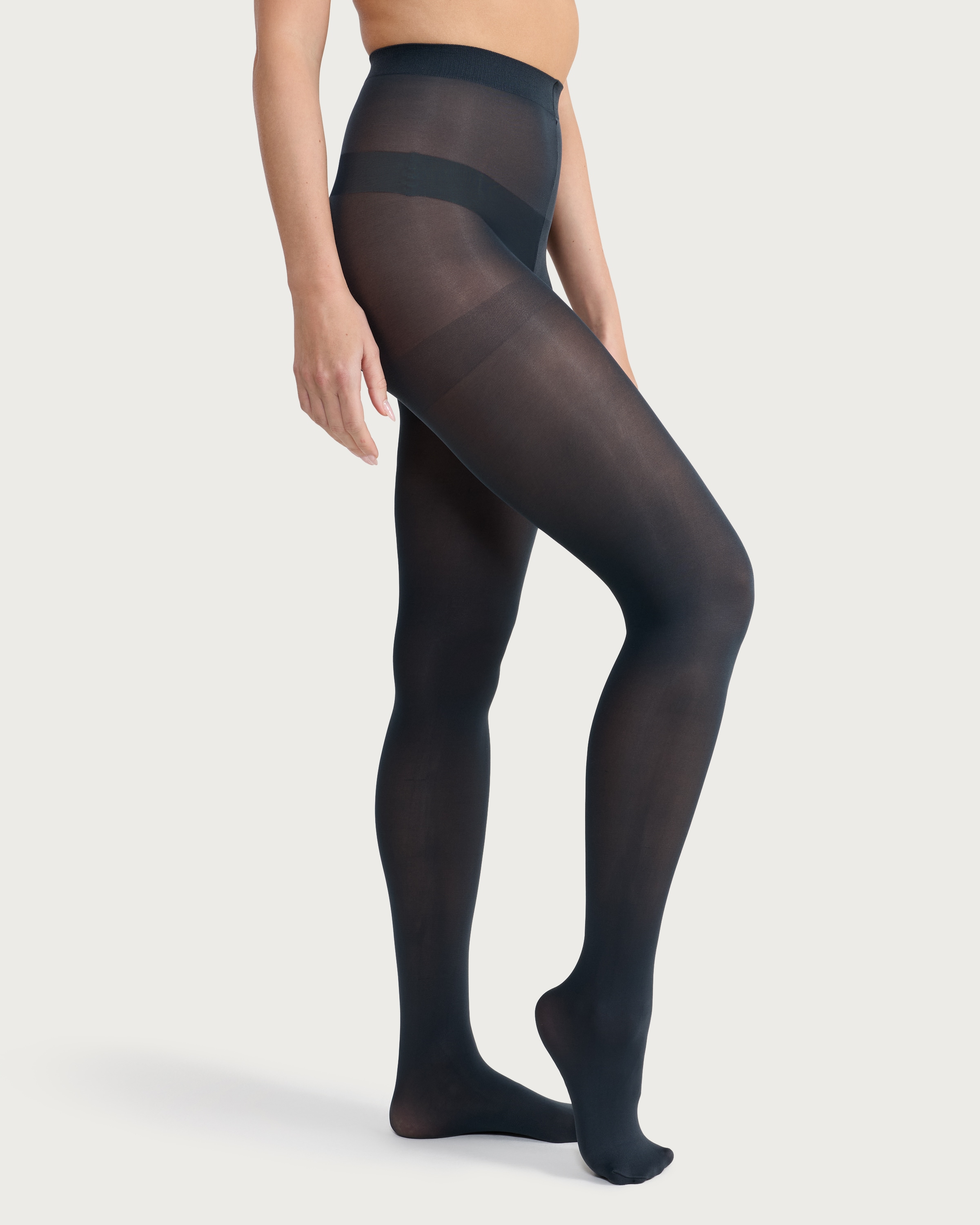 F&F 3-Pack 60 Denier Opaque Tights in Burgundy