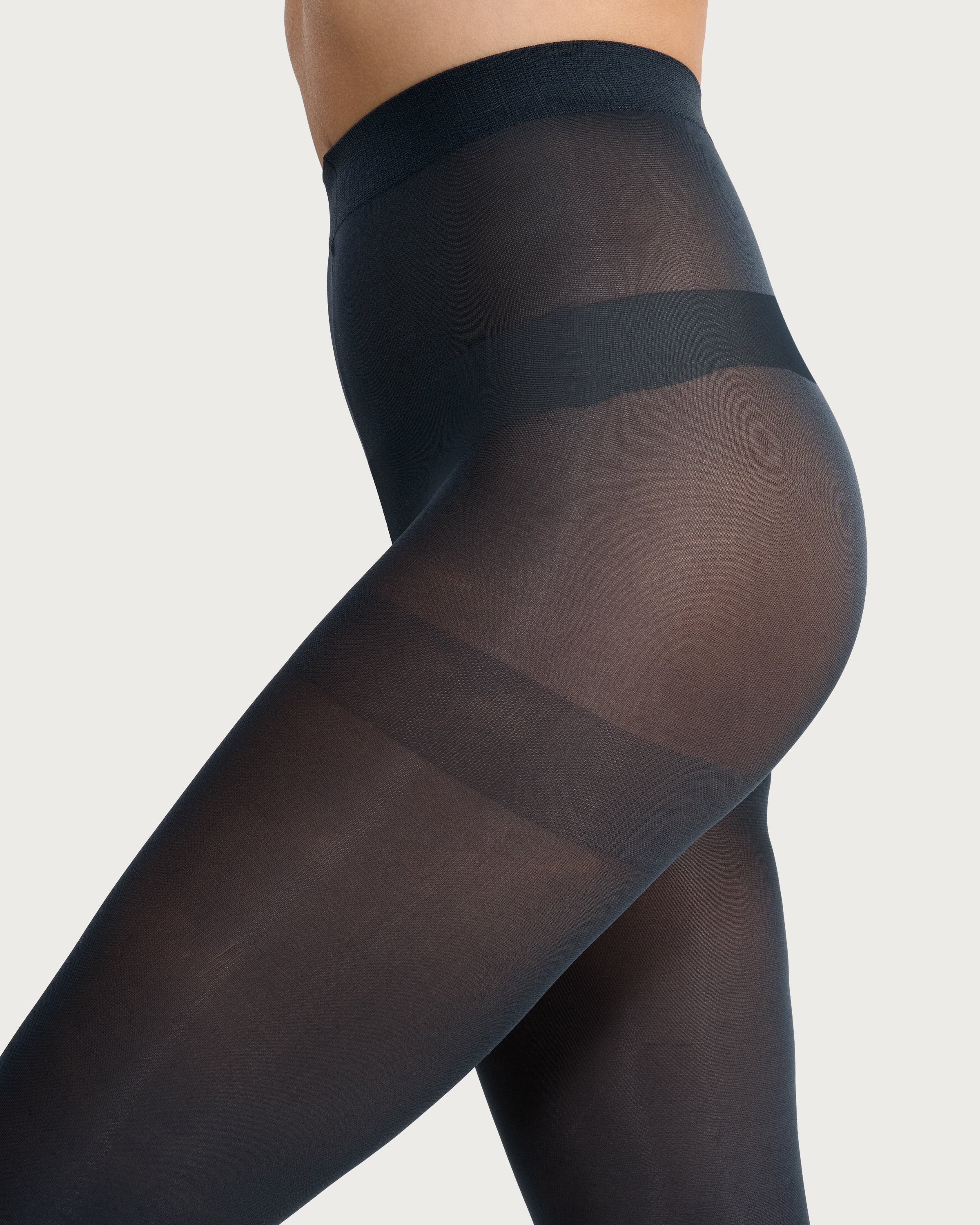 F&F 3-Pack 60 Denier Opaque Tights in Burgundy thumbnail 3