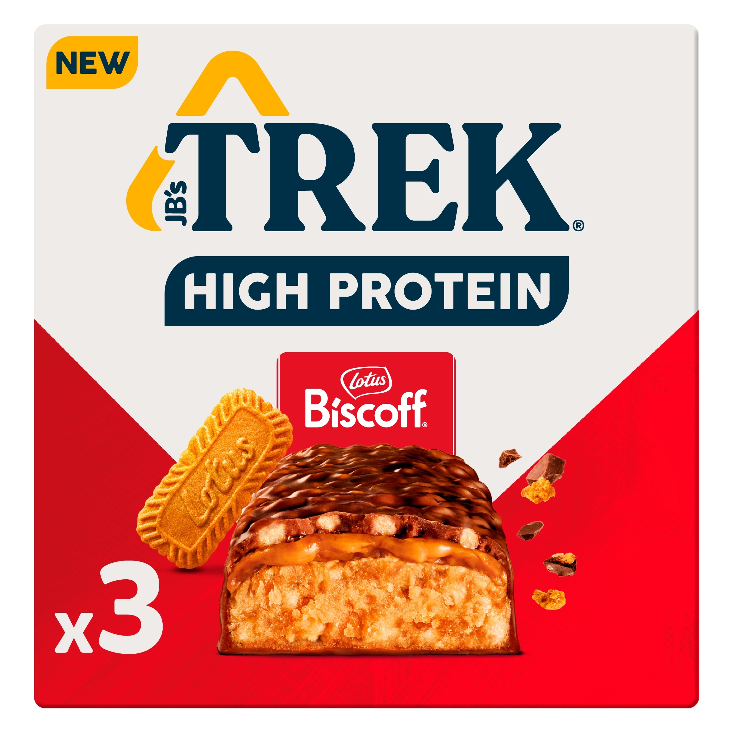 TREK High Protein Biscoff Protein Bars Multipack