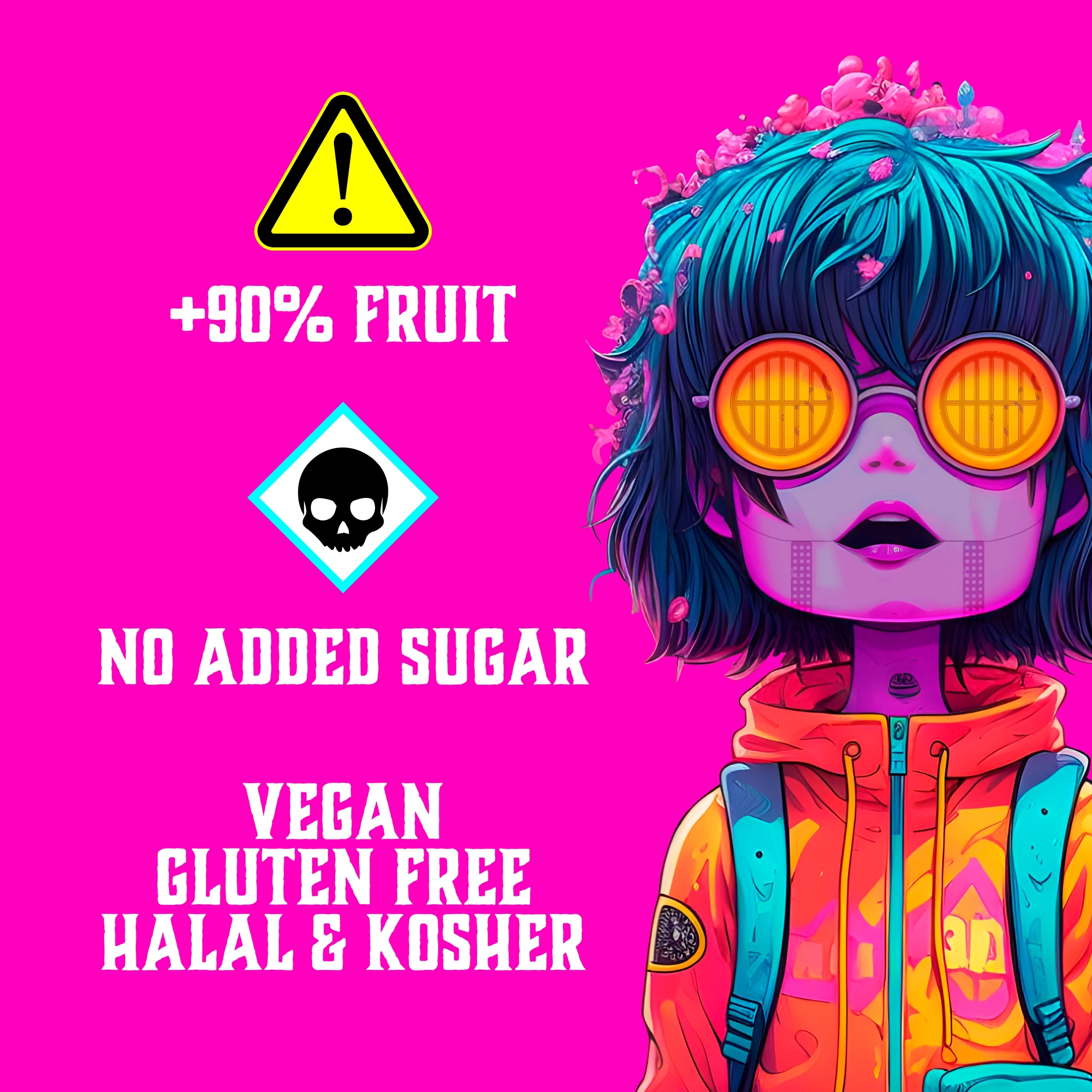 Zombie Fruit Gummies Variety Multipack (15g x 5 Bags) thumbnail 3