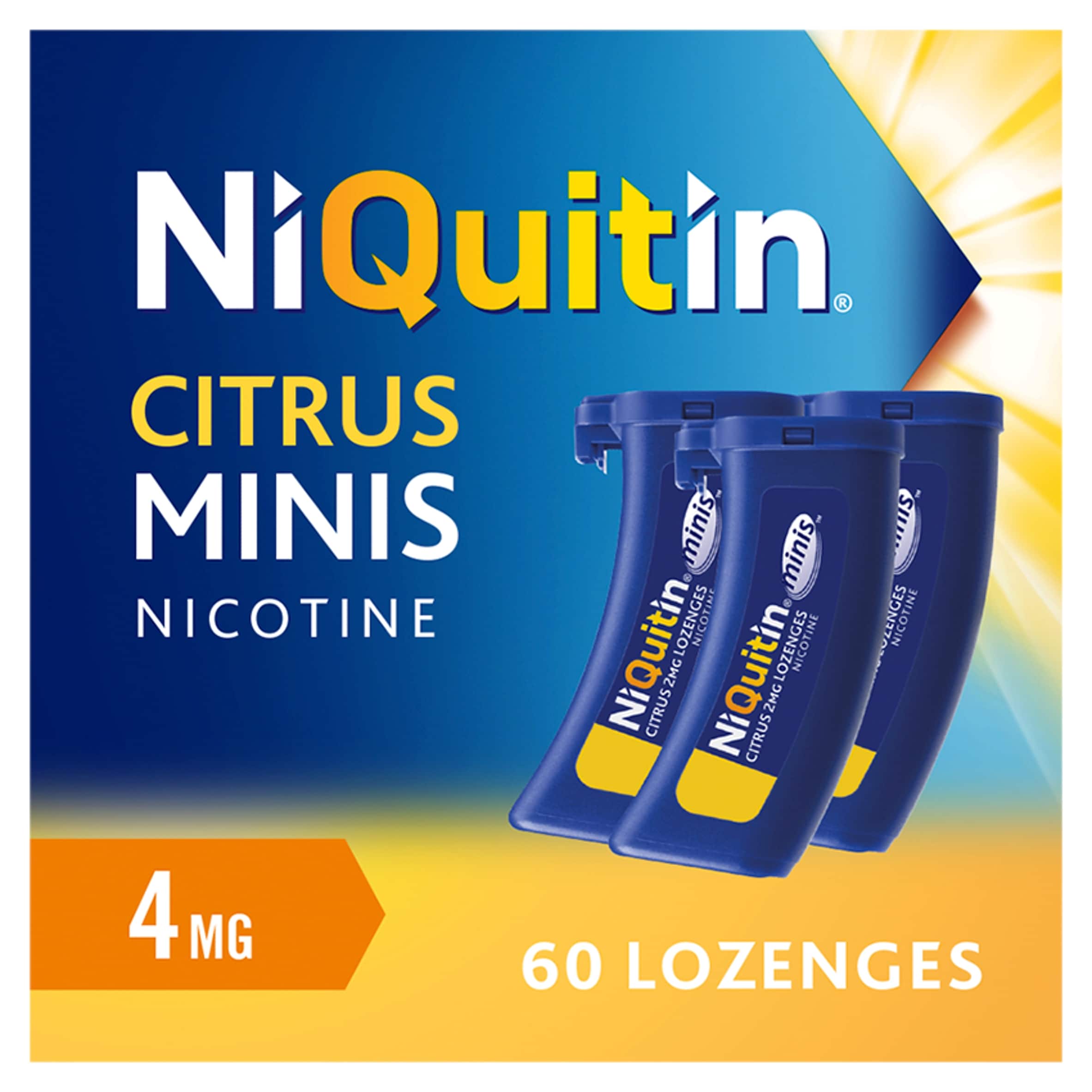 NIQUITIN Mini Lozenges Citrus 4.0mg 60s