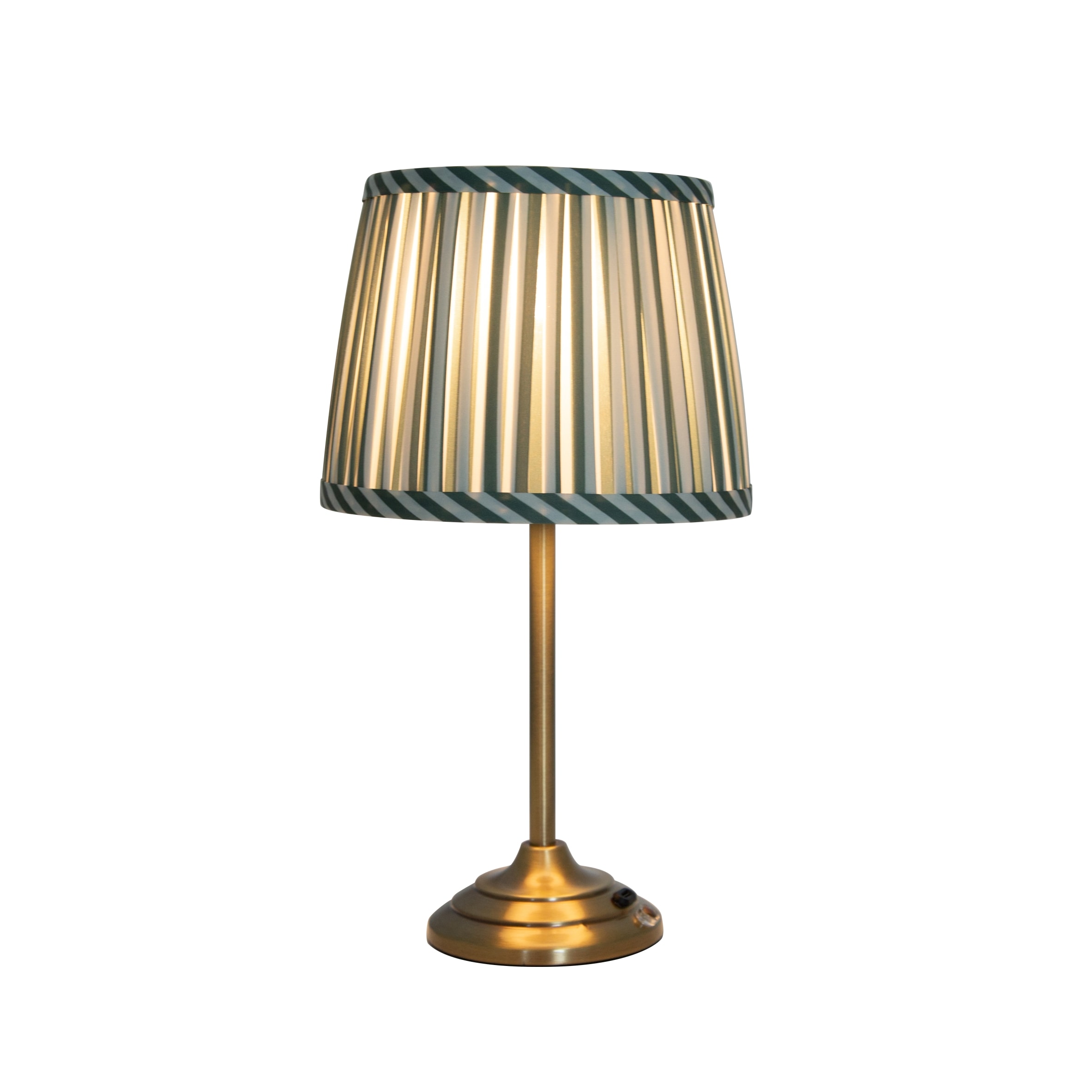 F&F Home Antique Brass Classic Rechargeable Table Lamp thumbnail 2