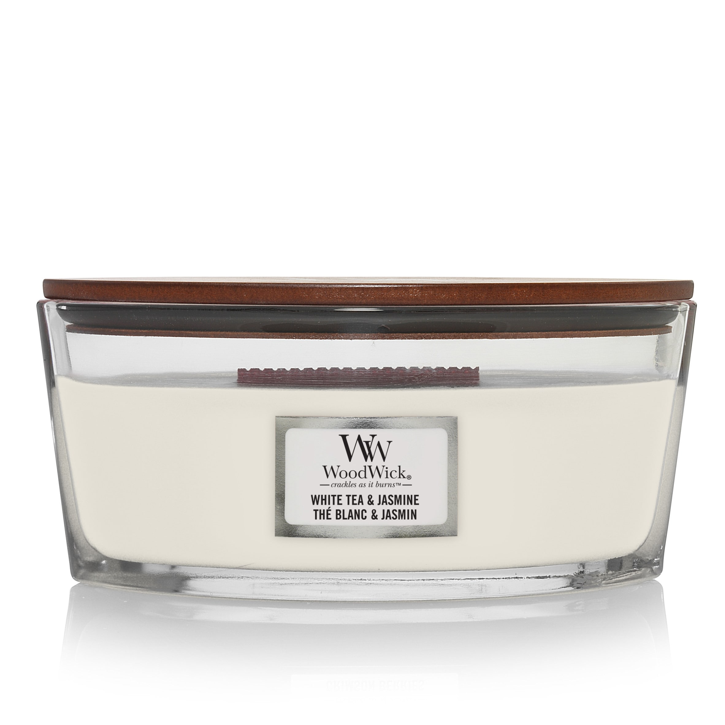 Woodwick White Tea and Jasmine Candle 453.6g