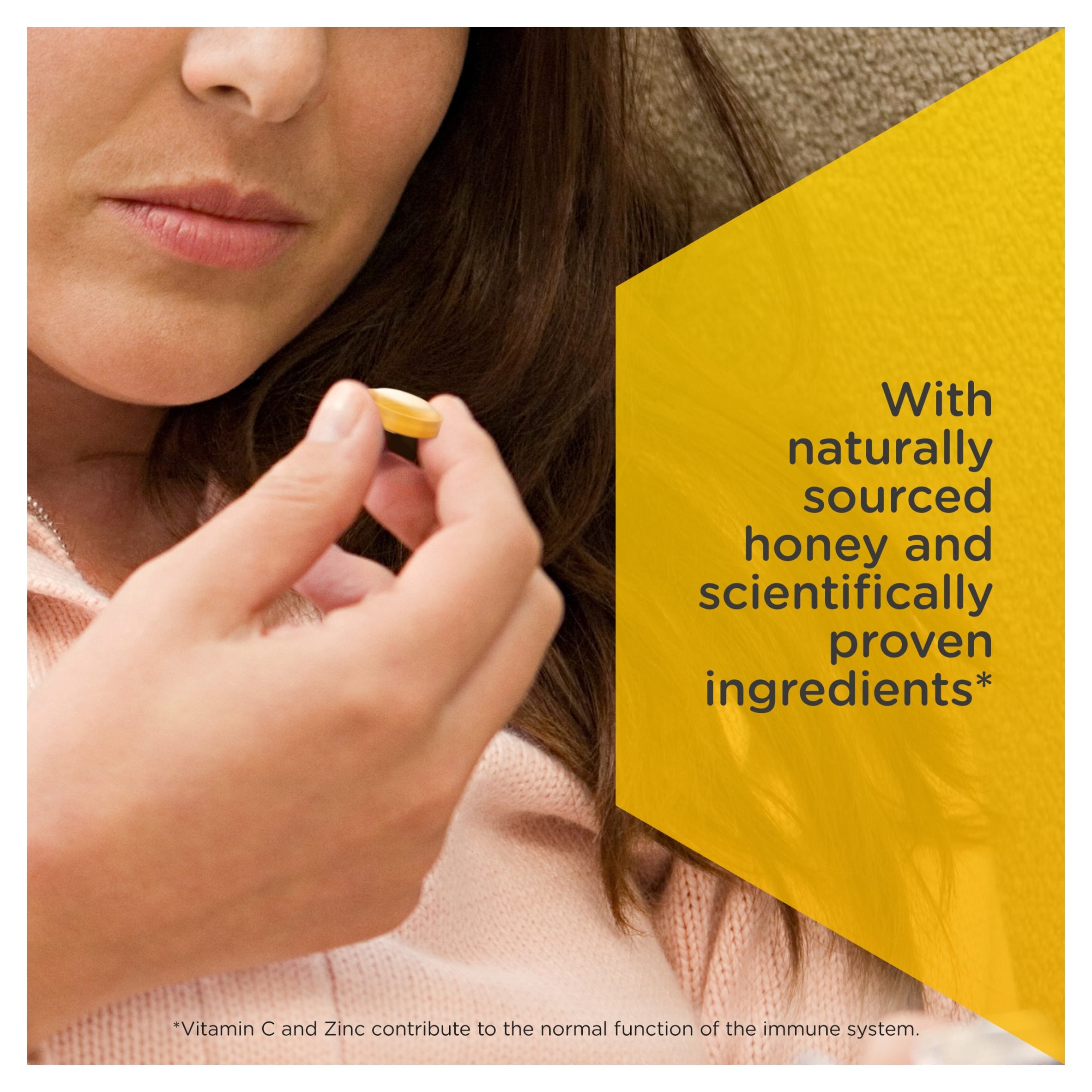 Zarbee's Cooling Throat Honey & Lemon Lozenges 24s thumbnail 4