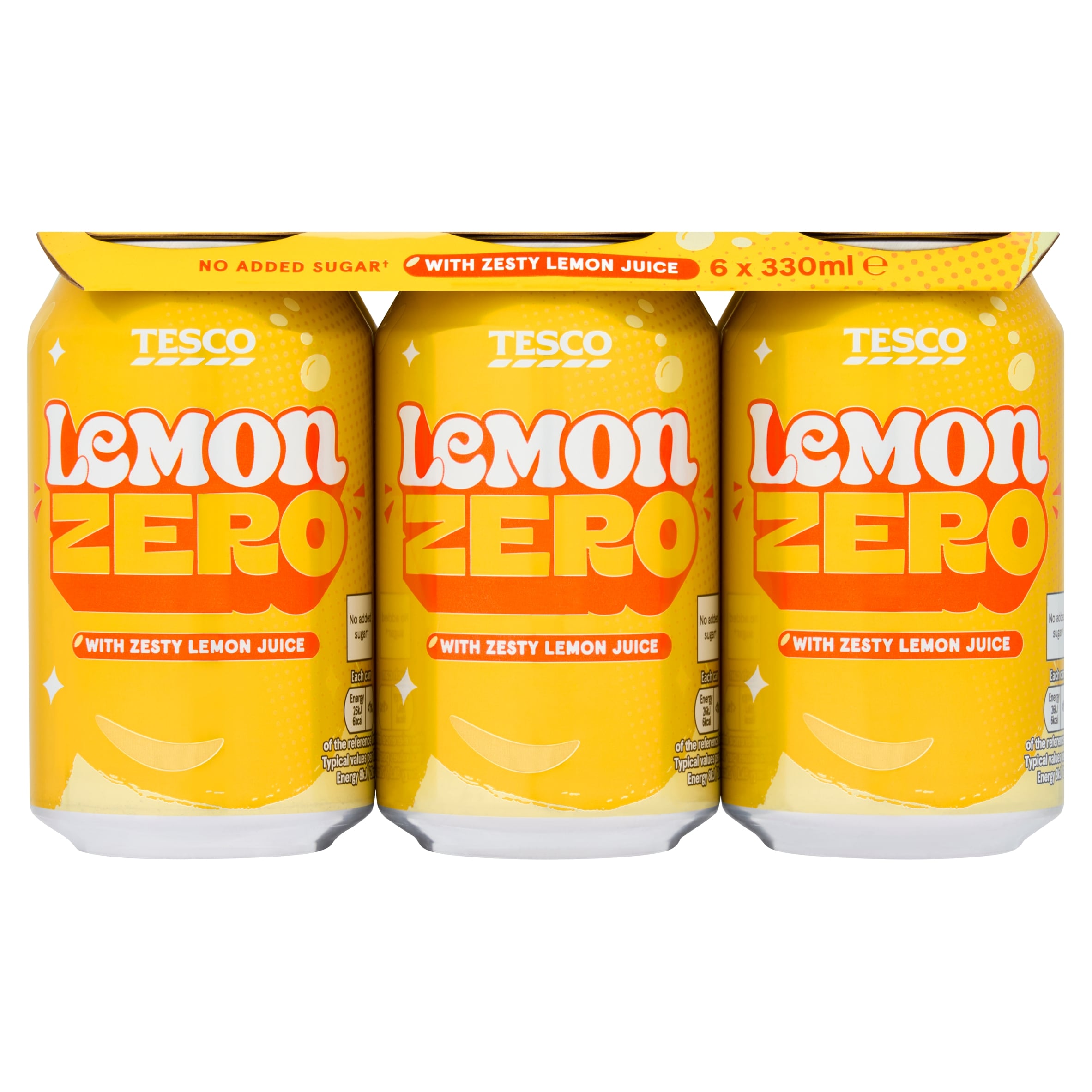 Tesco Lemon Zero Cans 6x300ml