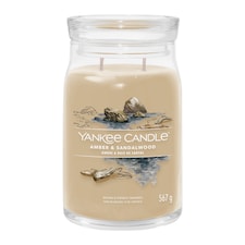 Yankee Candle Signature Large Jar Amber and Sandalwood 567g