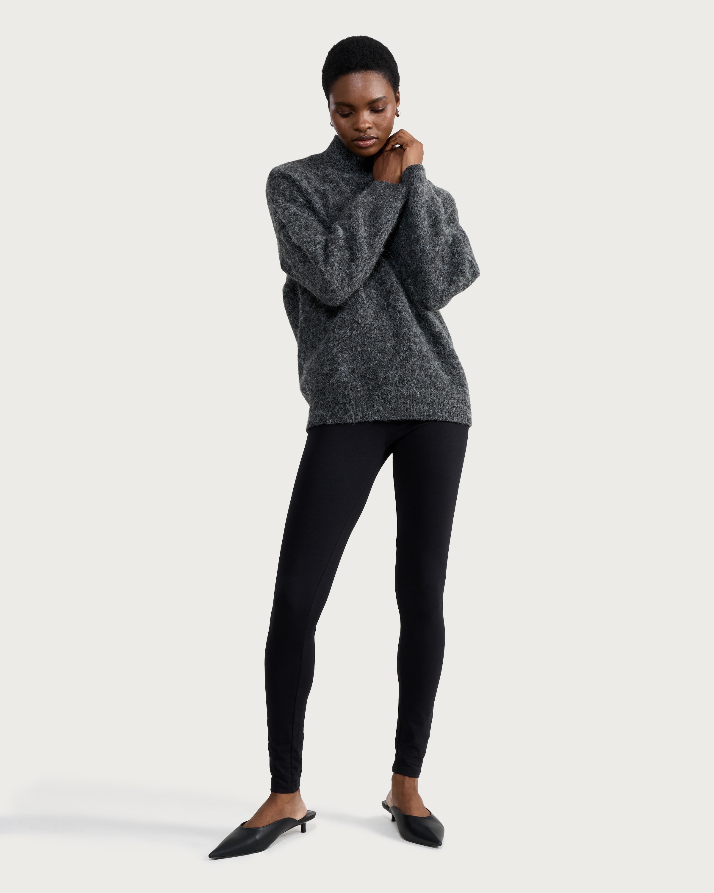 F&F 2-Pack Cotton Rich High Rise Leggings in Black