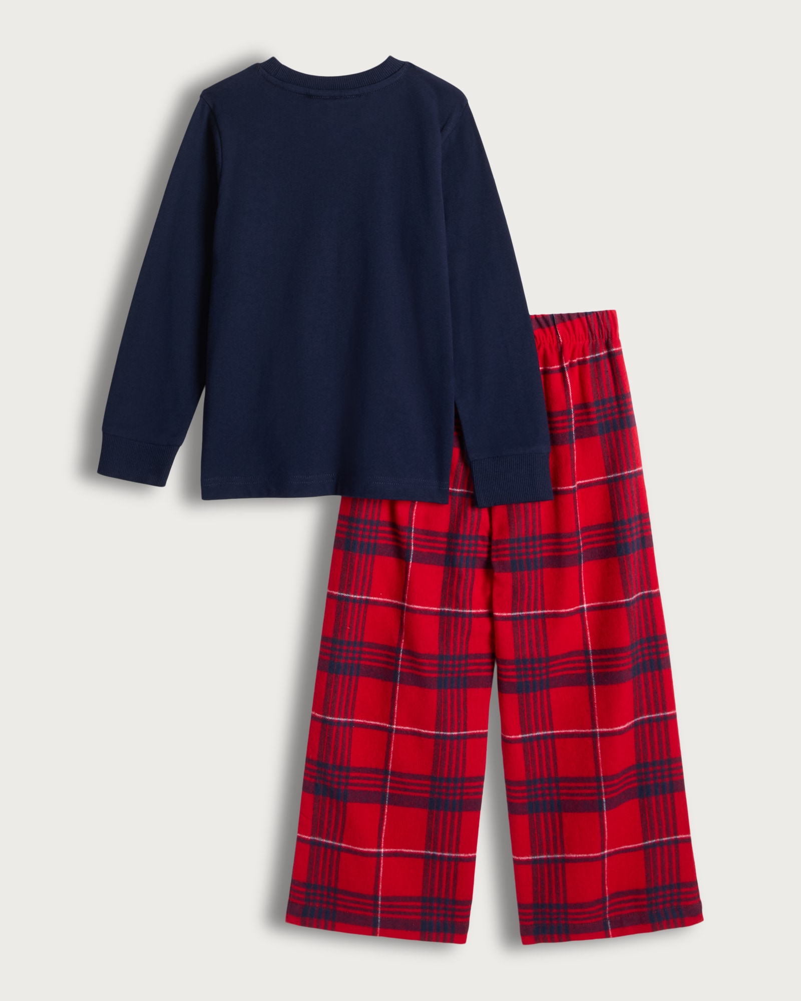Polar Express 2-Piece Pure Cotton Wide Leg Pyjama Set in Multi thumbnail 2