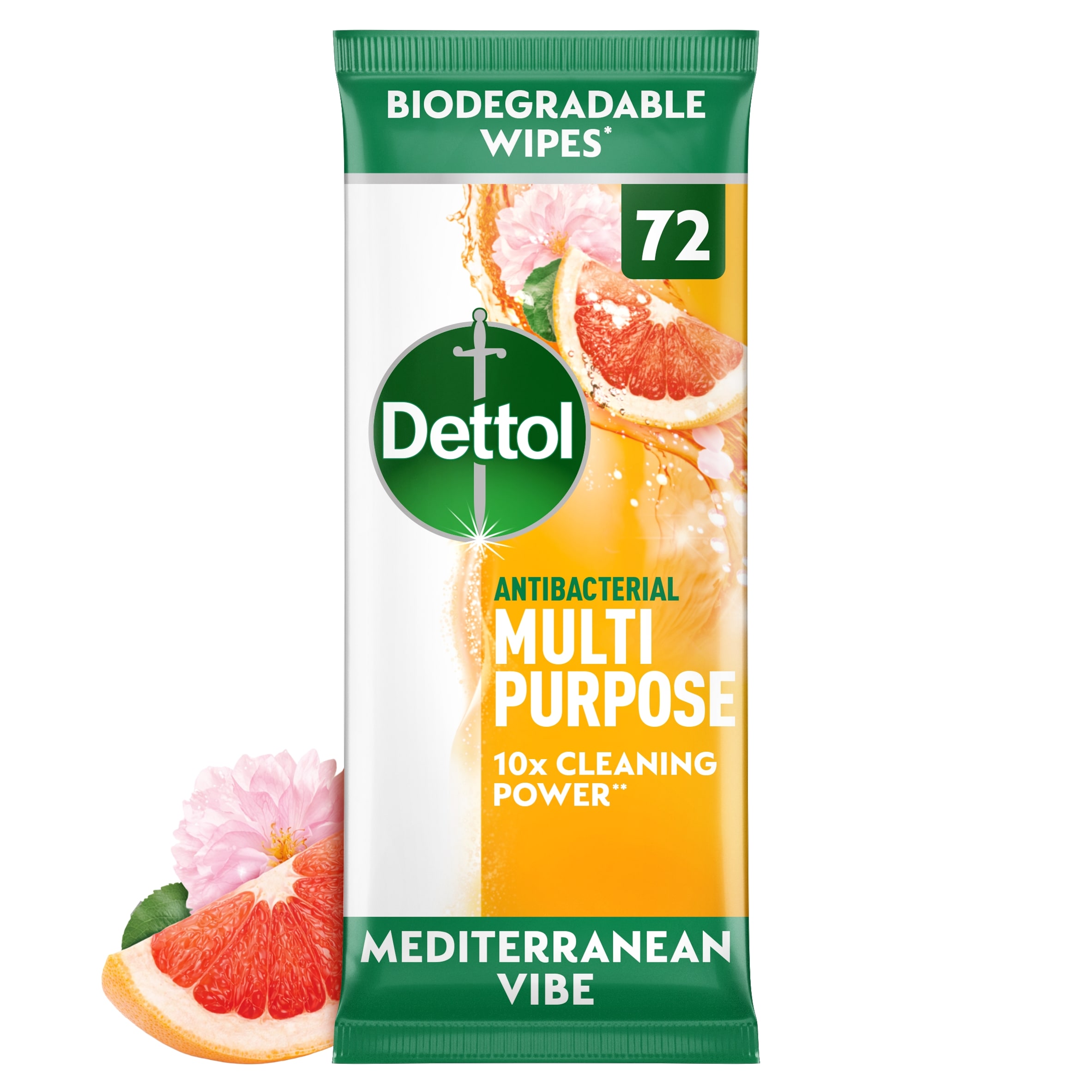 Dettol Multi-Purpose Cleaning Med Vibes 72 Wipes