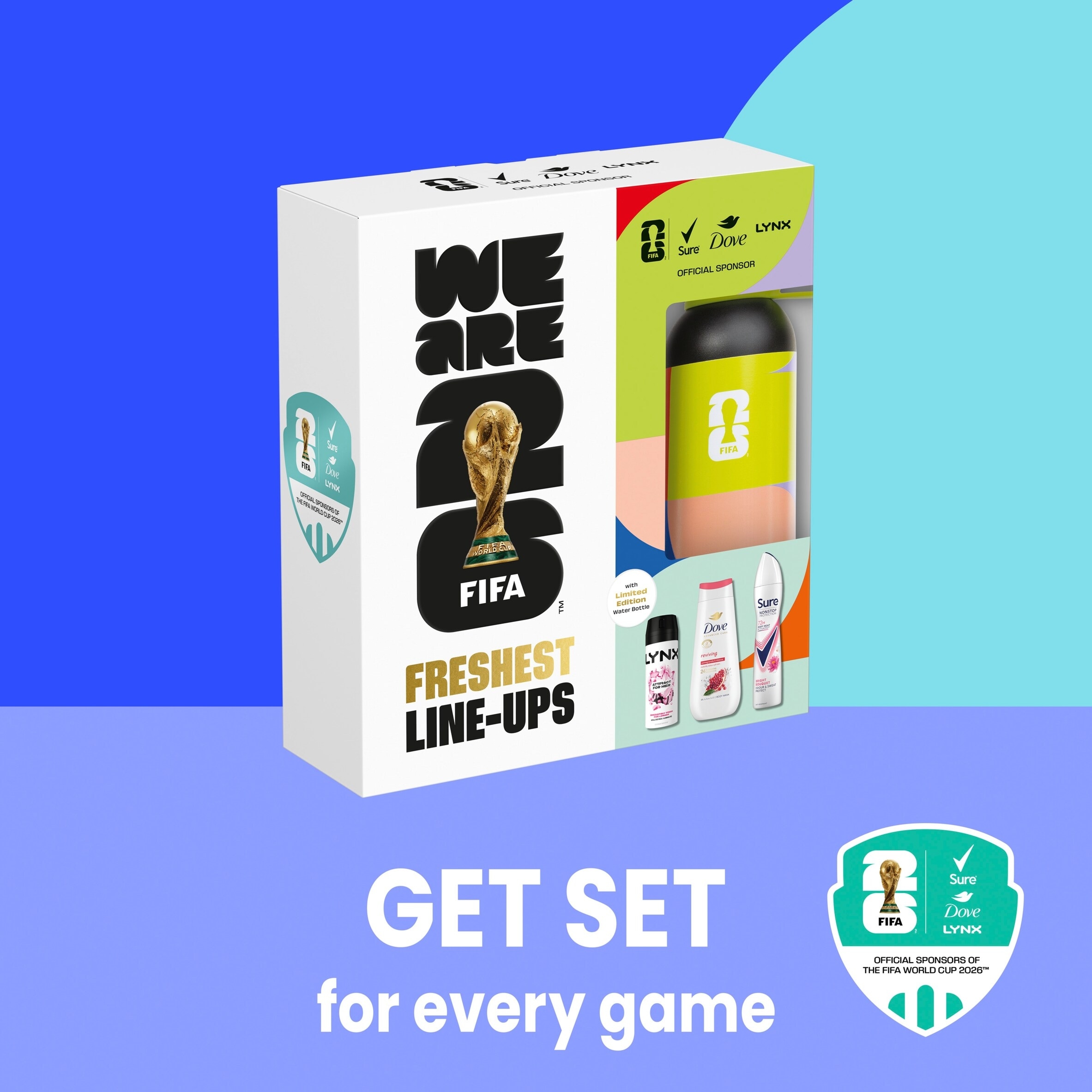 Sure Hydrate FIFA Freshest Line Up Waterbottle Gift Set For Her thumbnail 5