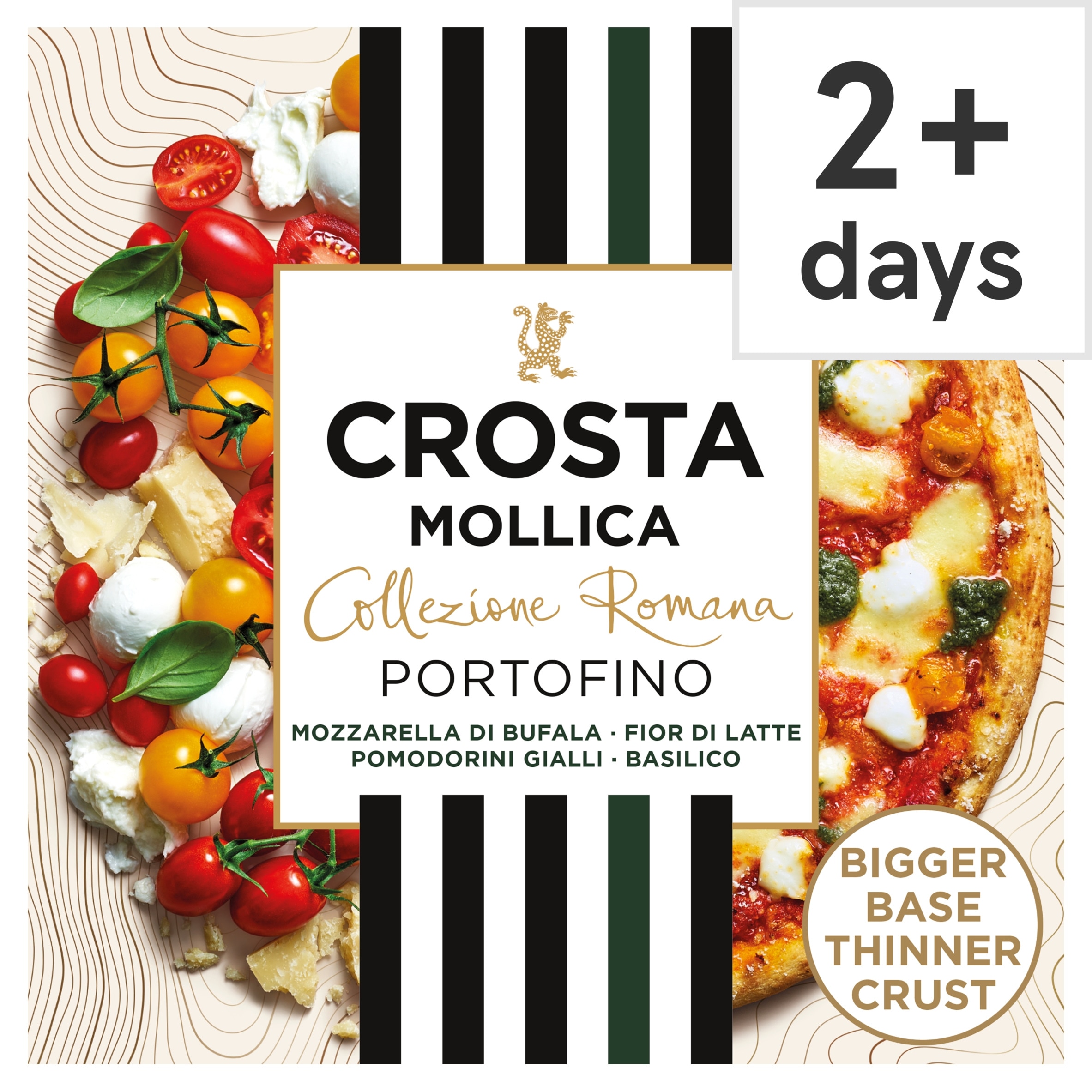 Crosta Mollica Collezione Romana Portofino Pizza - Tomato & Mozzarella 516g