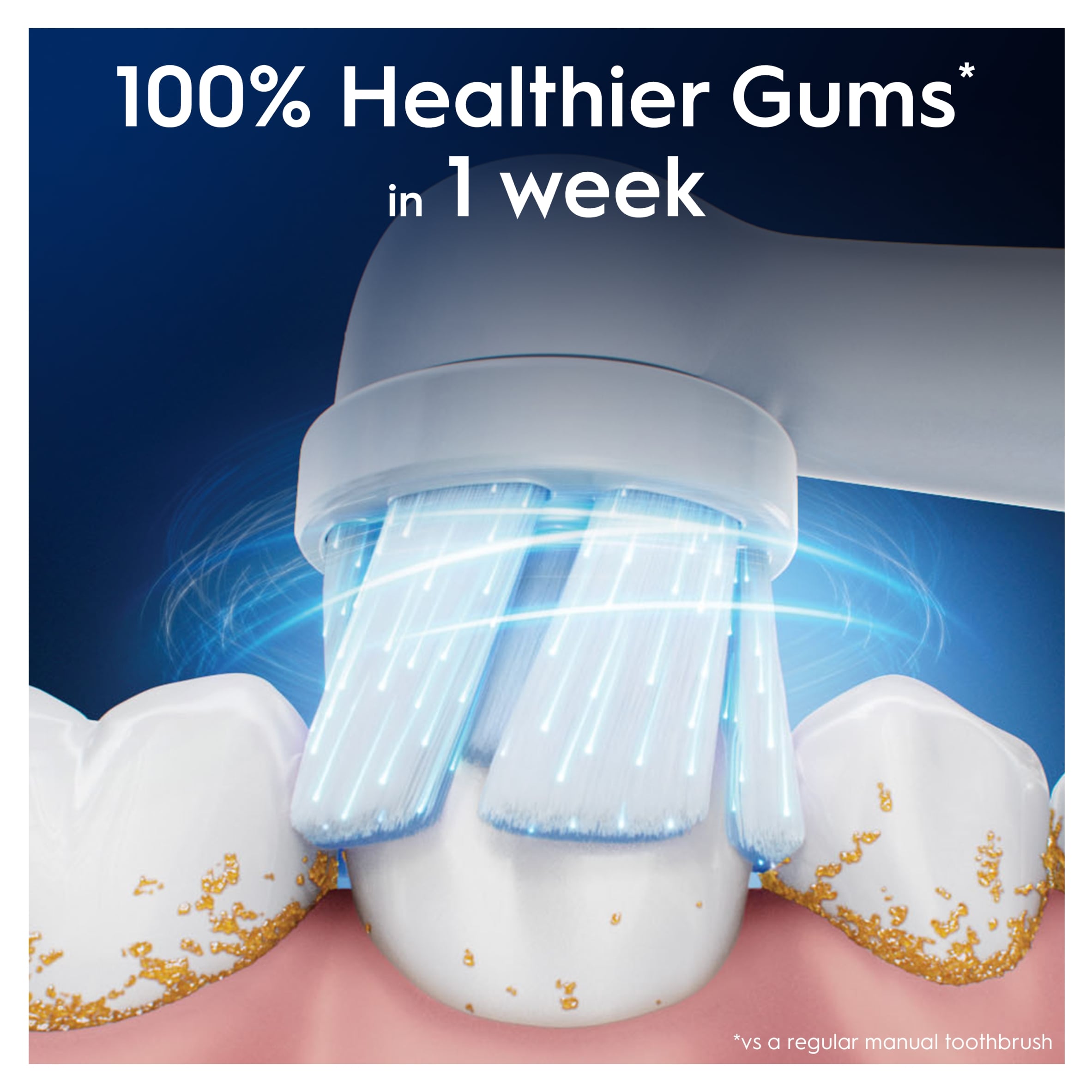 Oral-B iO Gentle Clean White Toothbrush Heads 4 Pack thumbnail 4