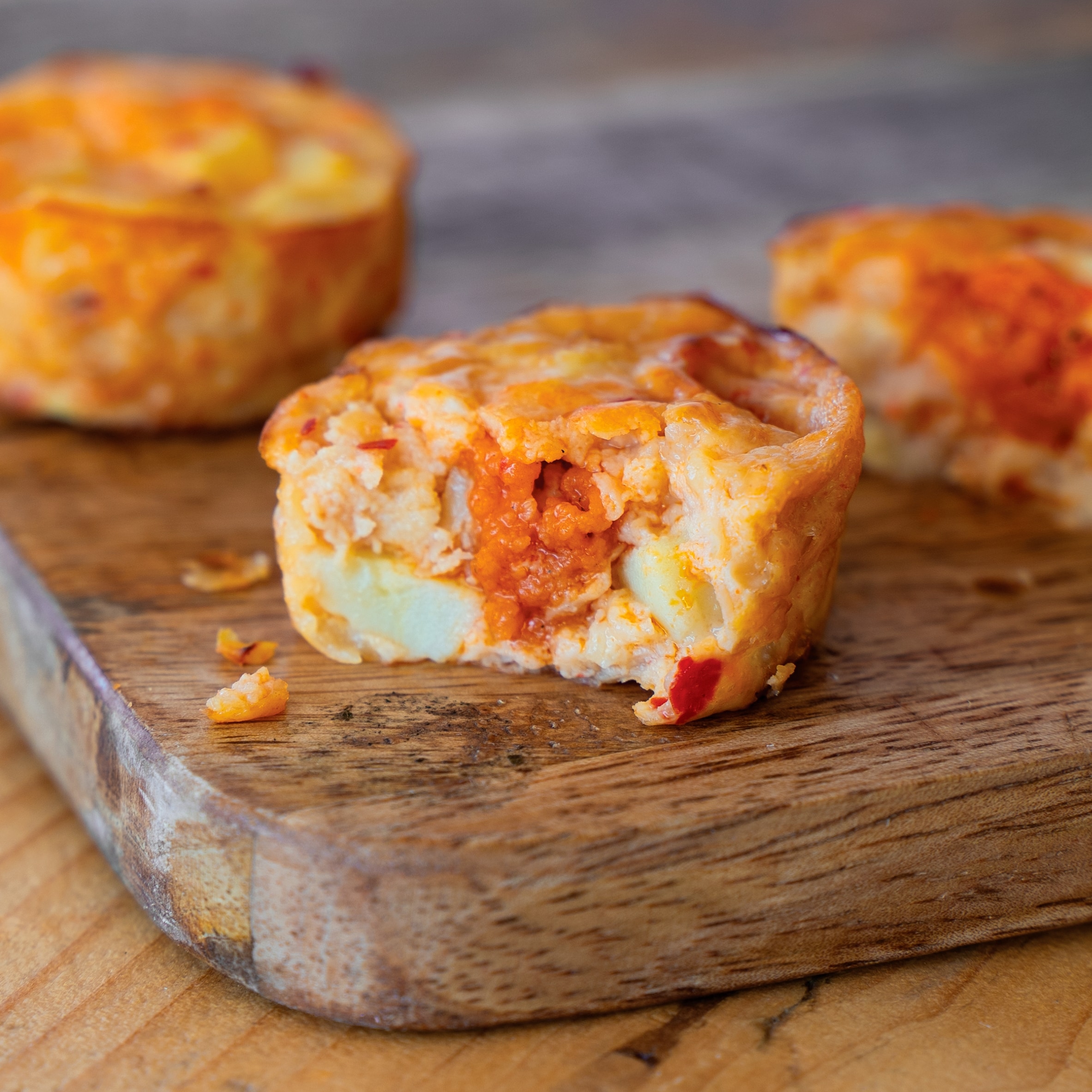 Higgidy Emmental & Extra Mature Potato Frittata Bites with Buffalo Sauce 130g thumbnail 2