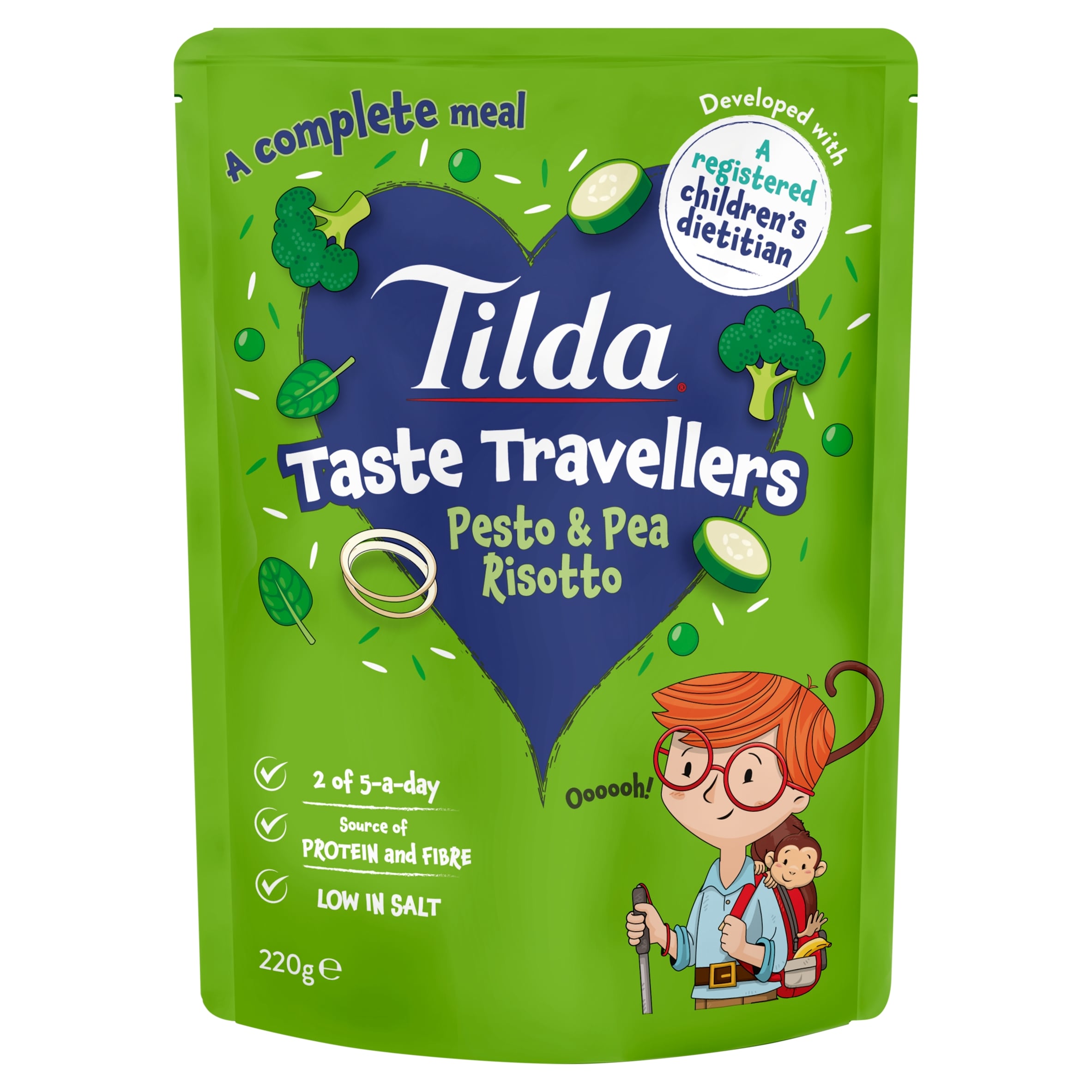 Tilda Kids Taste Travellers Pesto and Pea Risotto 220g
