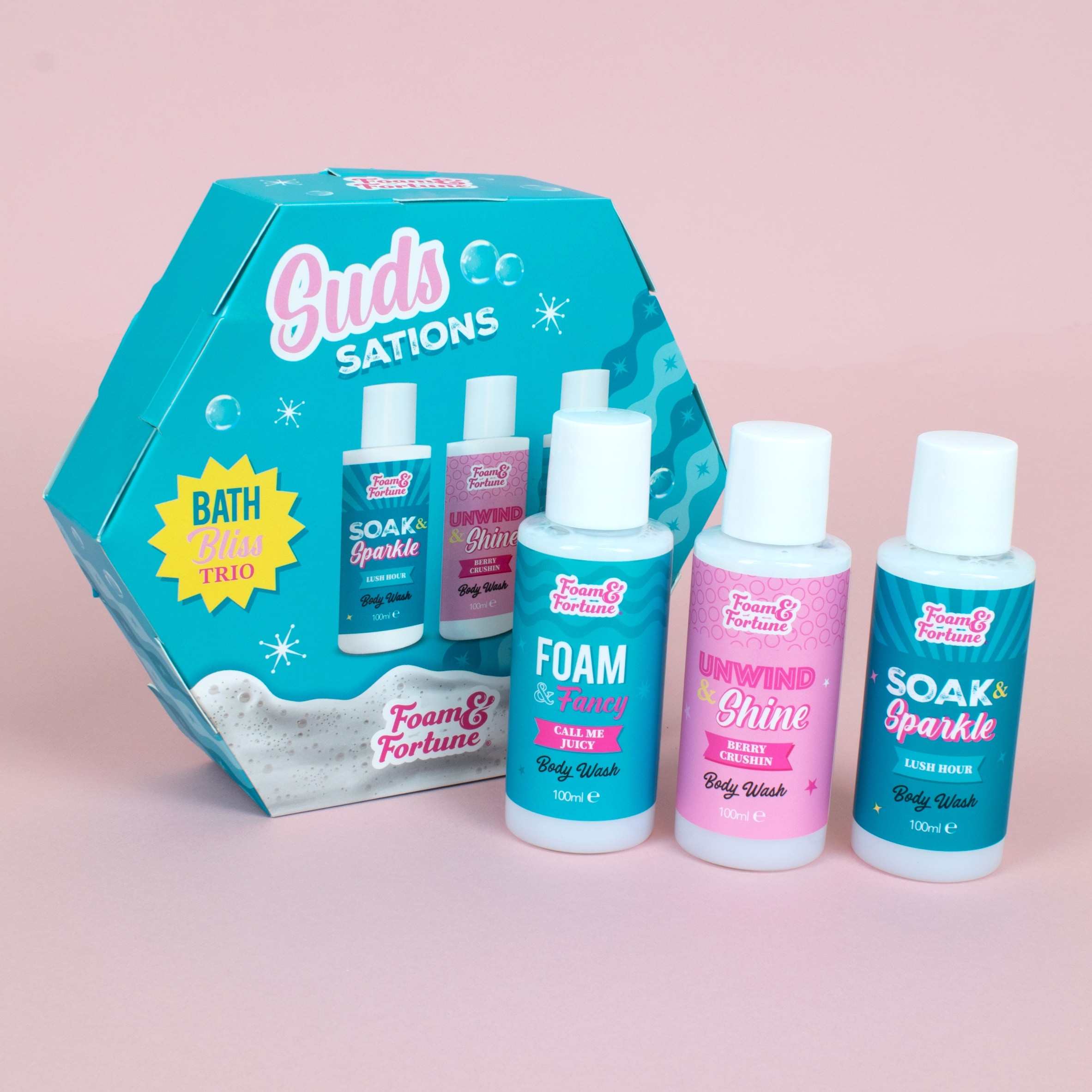 Foam & Fortune Sudssations bath bliss trio thumbnail 2