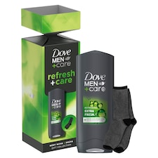 Dove Men+Care Refresh & Care Body Wash & Socks Giftset