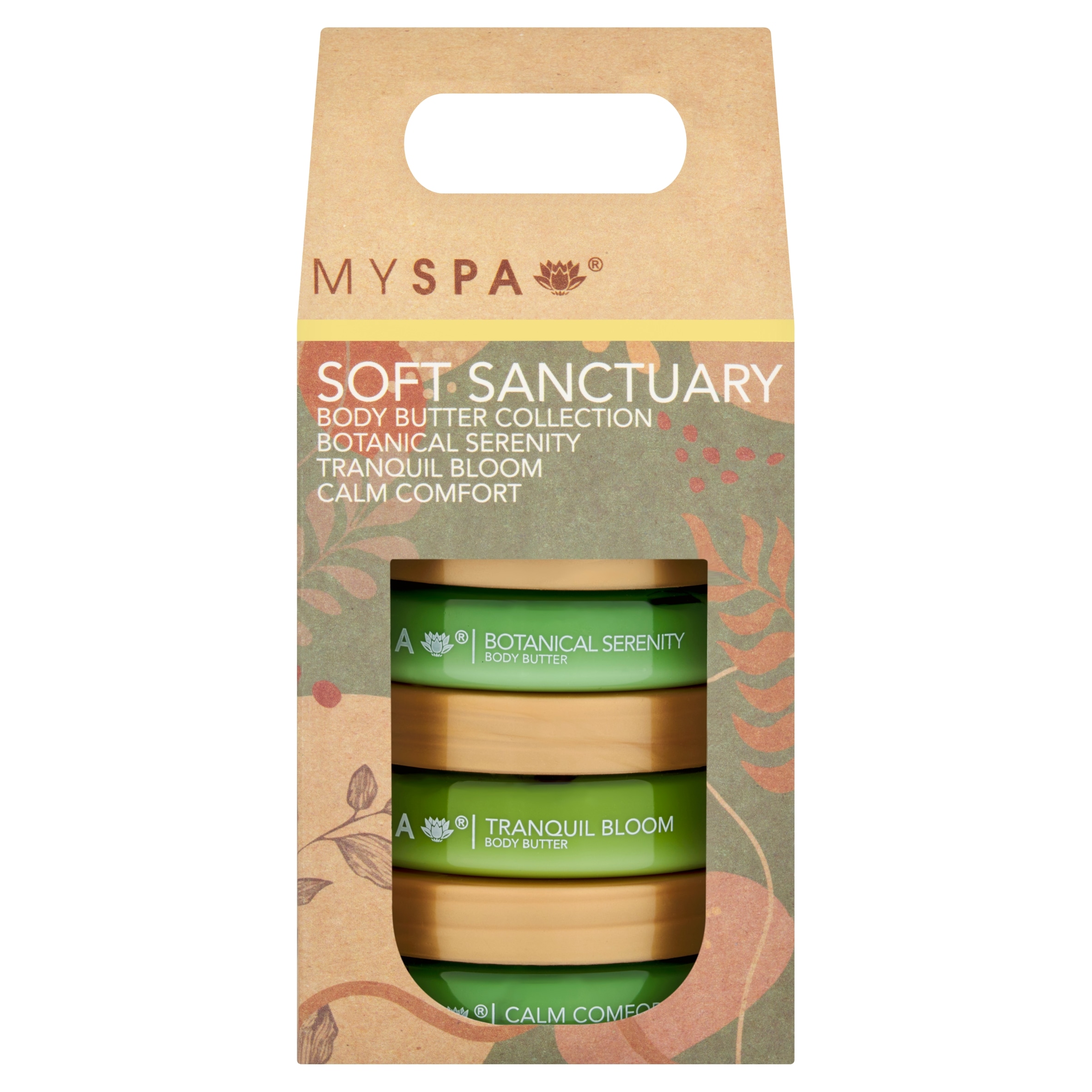 My Spa Soft Sanctuary Botanical Serenity Tranquil Bloom Calm comfort body butter collection 3x50ml