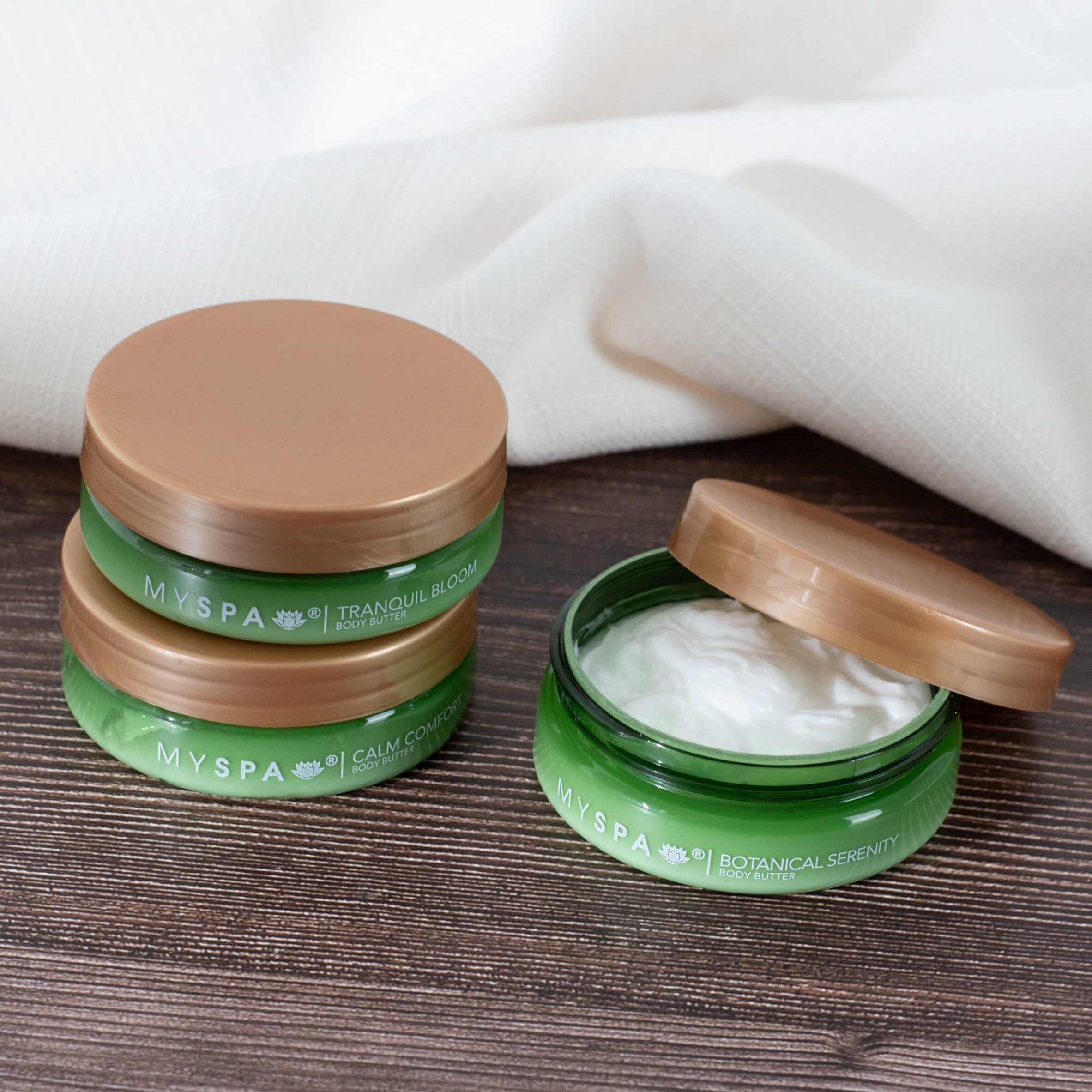 My Spa Soft Sanctuary Botanical Serenity Tranquil Bloom Calm comfort body butter collection 3x50ml thumbnail 2