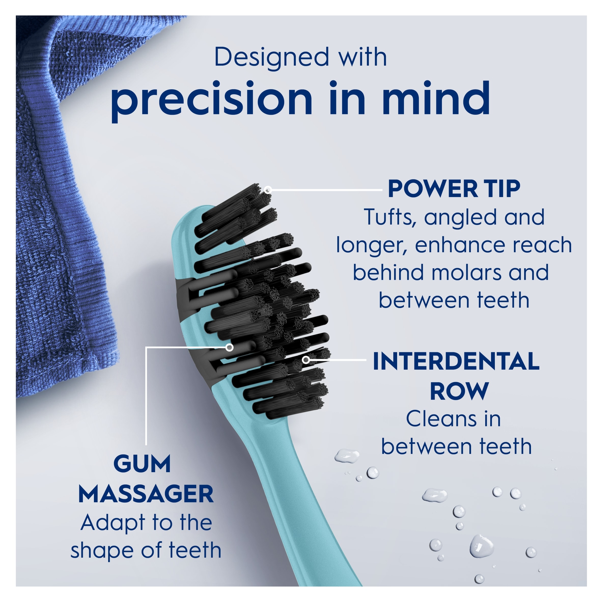 Oral-B Pro 3D White Medium Manual Toothbrush thumbnail 4