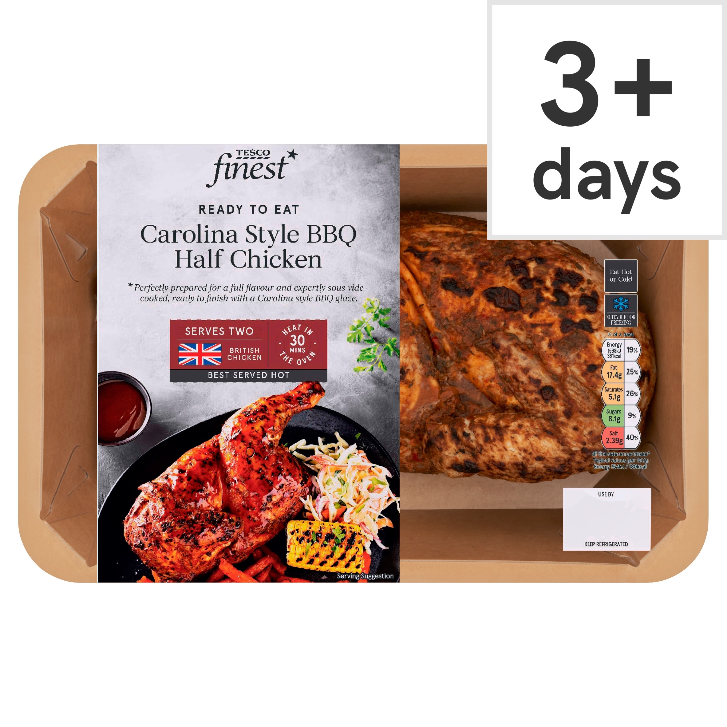 Tesco Finest Roast Half Chicken with Carolina BBQ Sauce 650g