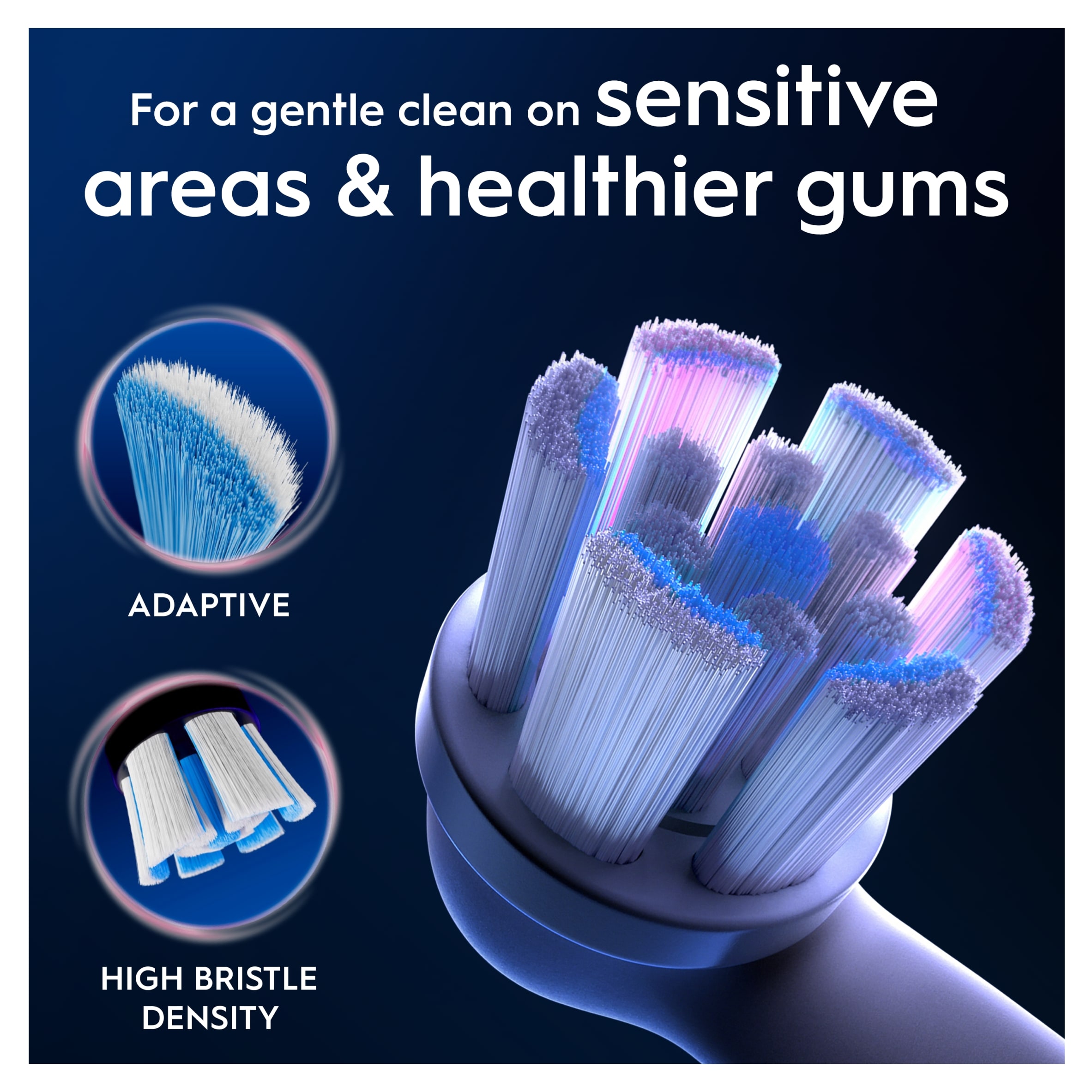Oral-B iO Gentle Clean White Toothbrush Heads 2 Pack thumbnail 3