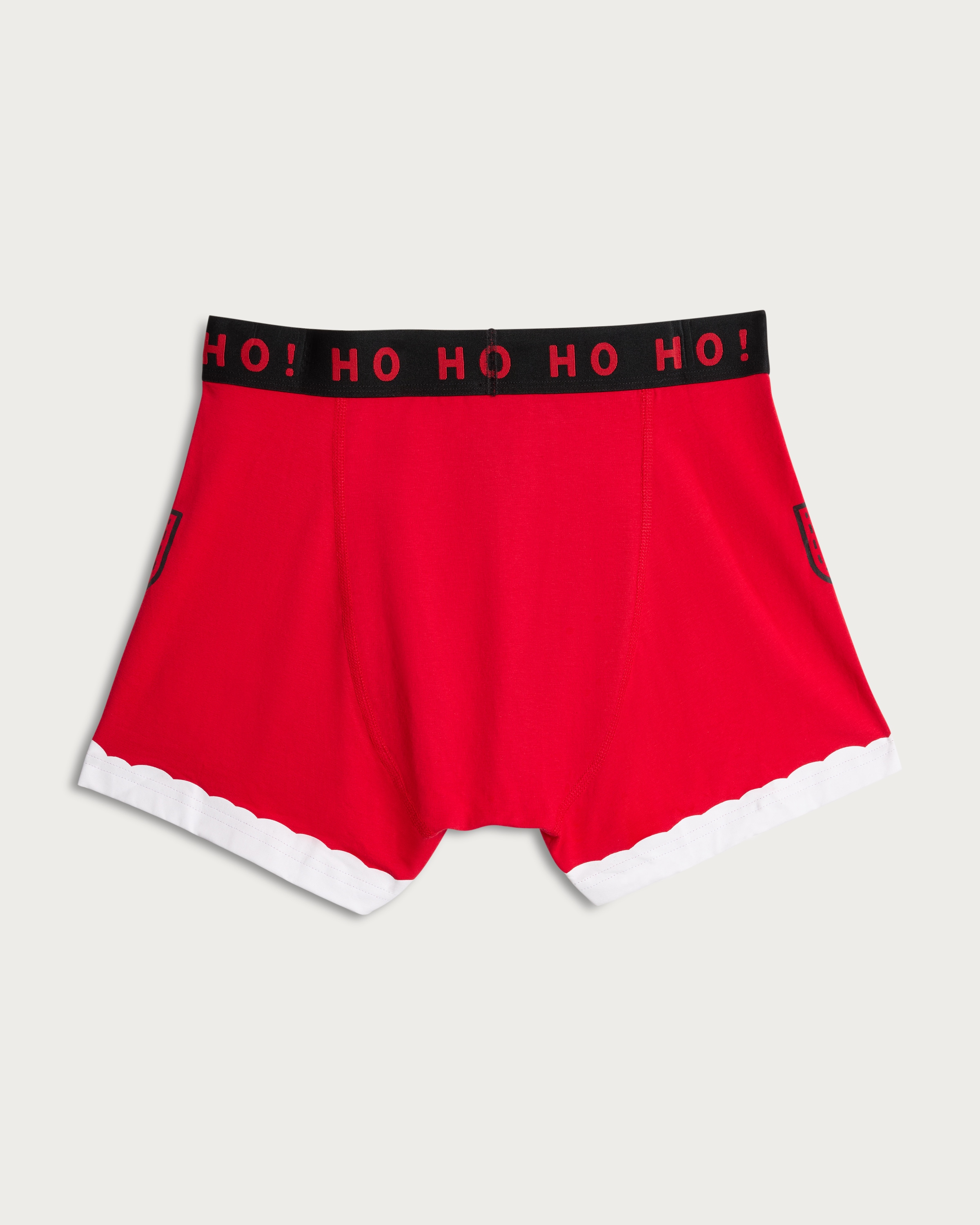 F&F Cotton Rich Team Santa Ho Ho Ho Trunks in Multi thumbnail 2