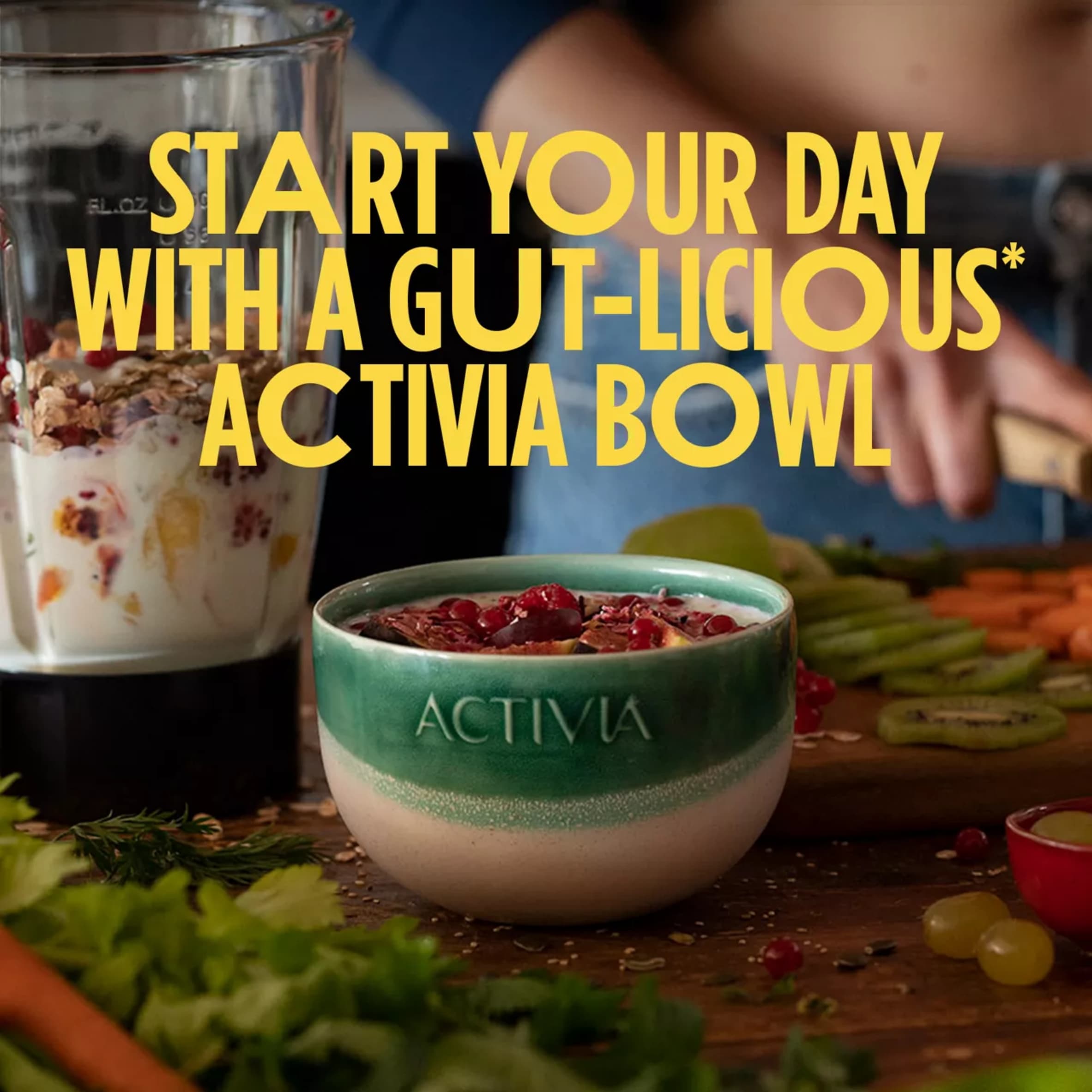 Activia Rhubarb & Mixed Fruit Low Fat Gut Health Yoghurt Multipack 8x115g thumbnail 5
