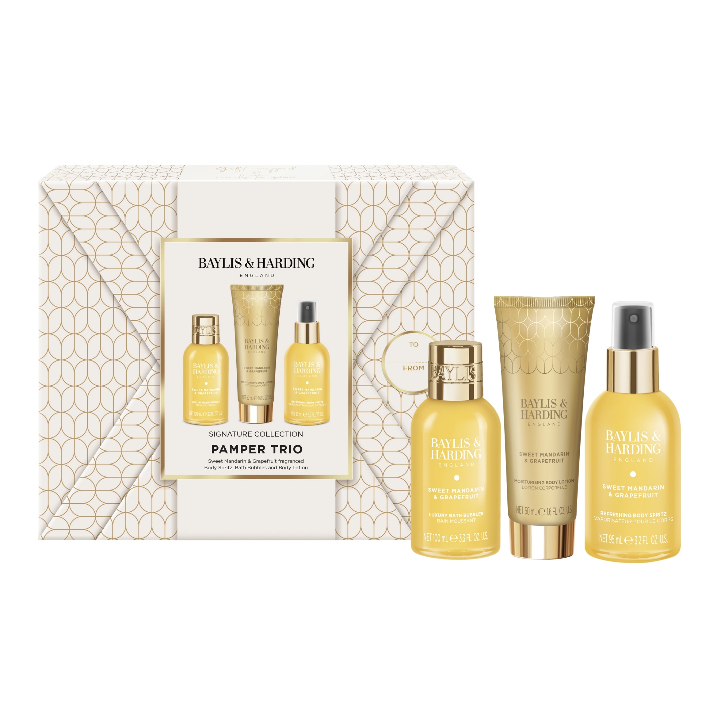 Baylis & Harding Sweet Mandarin & Grapefruit Pamper Trio Gift Set thumbnail 2