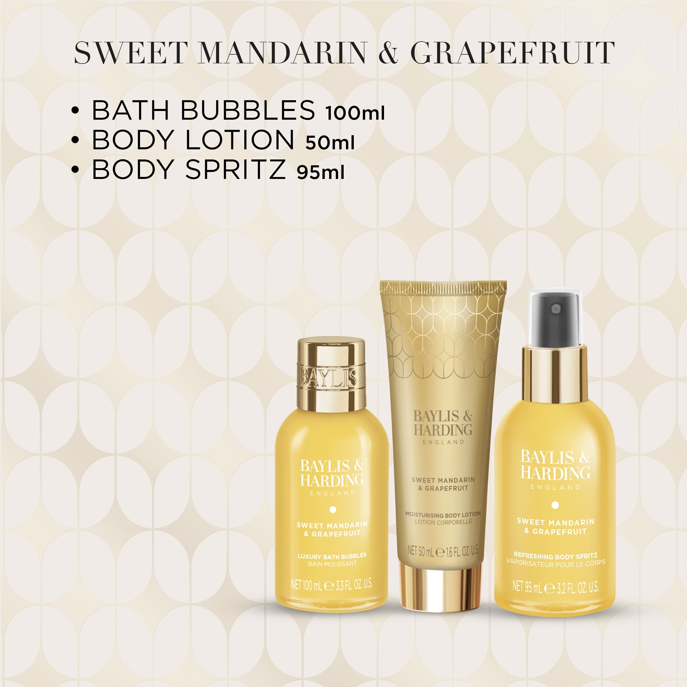 Baylis & Harding Sweet Mandarin & Grapefruit Pamper Trio Gift Set thumbnail 3