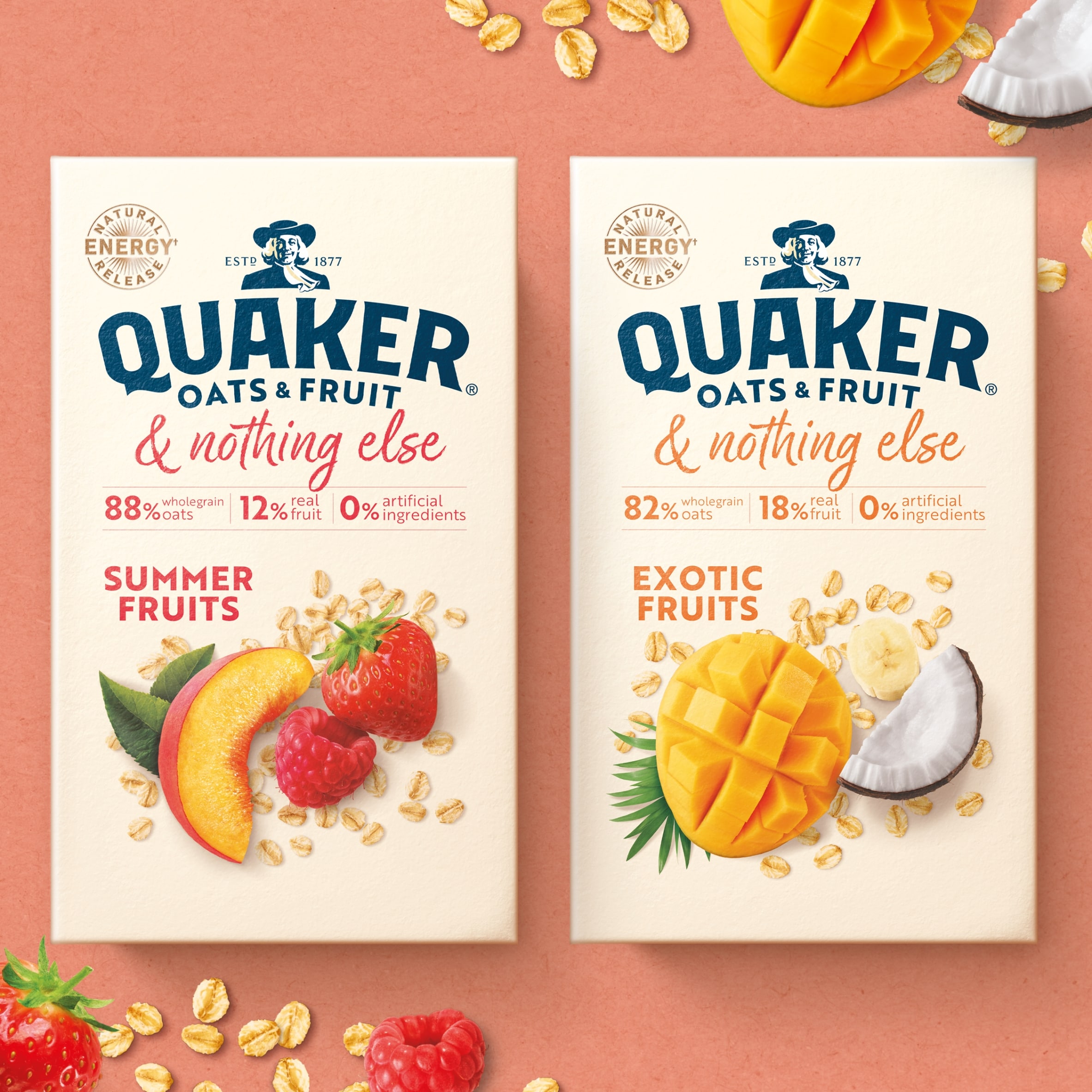 Quaker Oats Summer Fruits & Nothing Else Porridge Sachets 8 x 33g thumbnail 4
