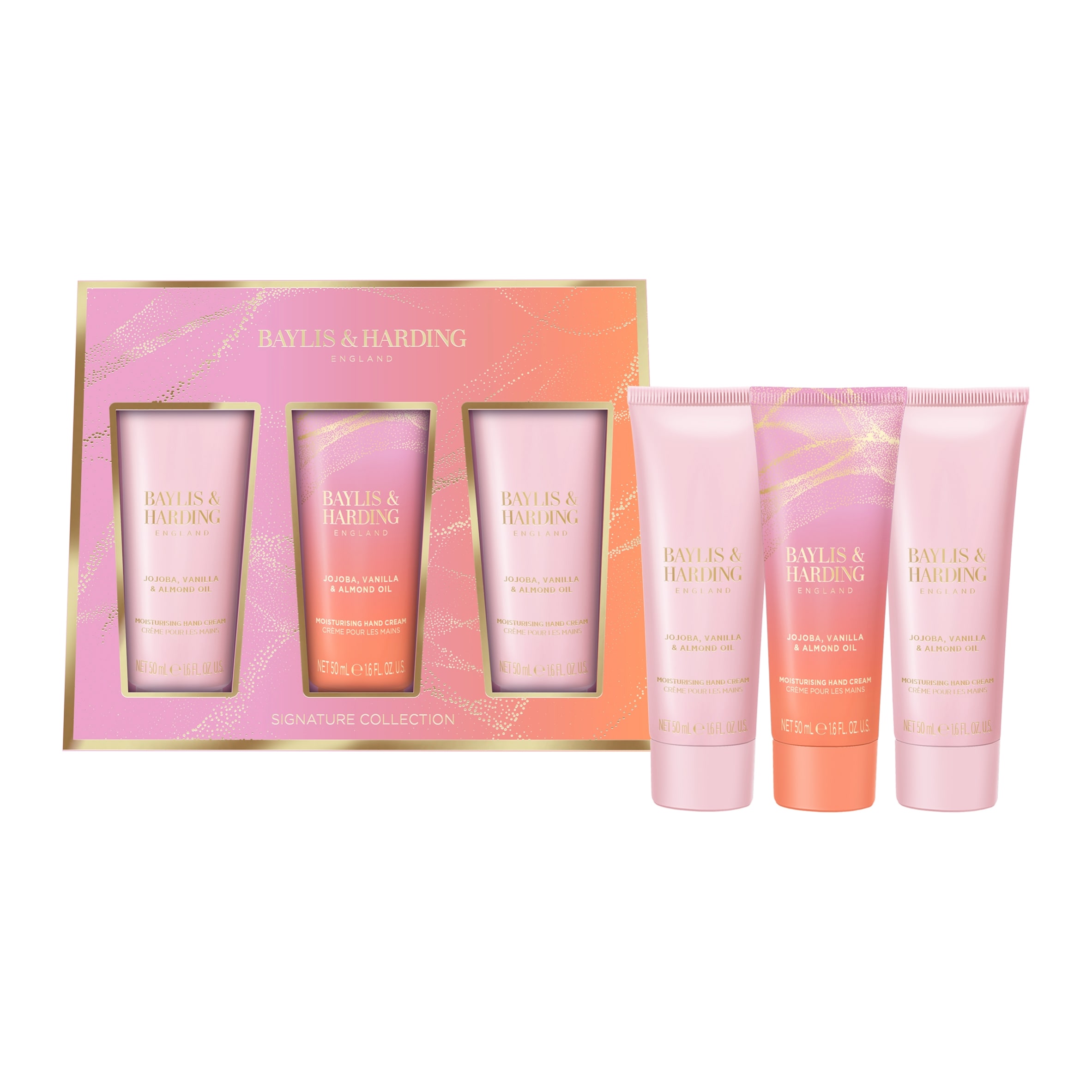 Baylis & Harding Jojoba, Vanilla & Almond Oil Luxury Hand Creams 3x 50ml thumbnail 2
