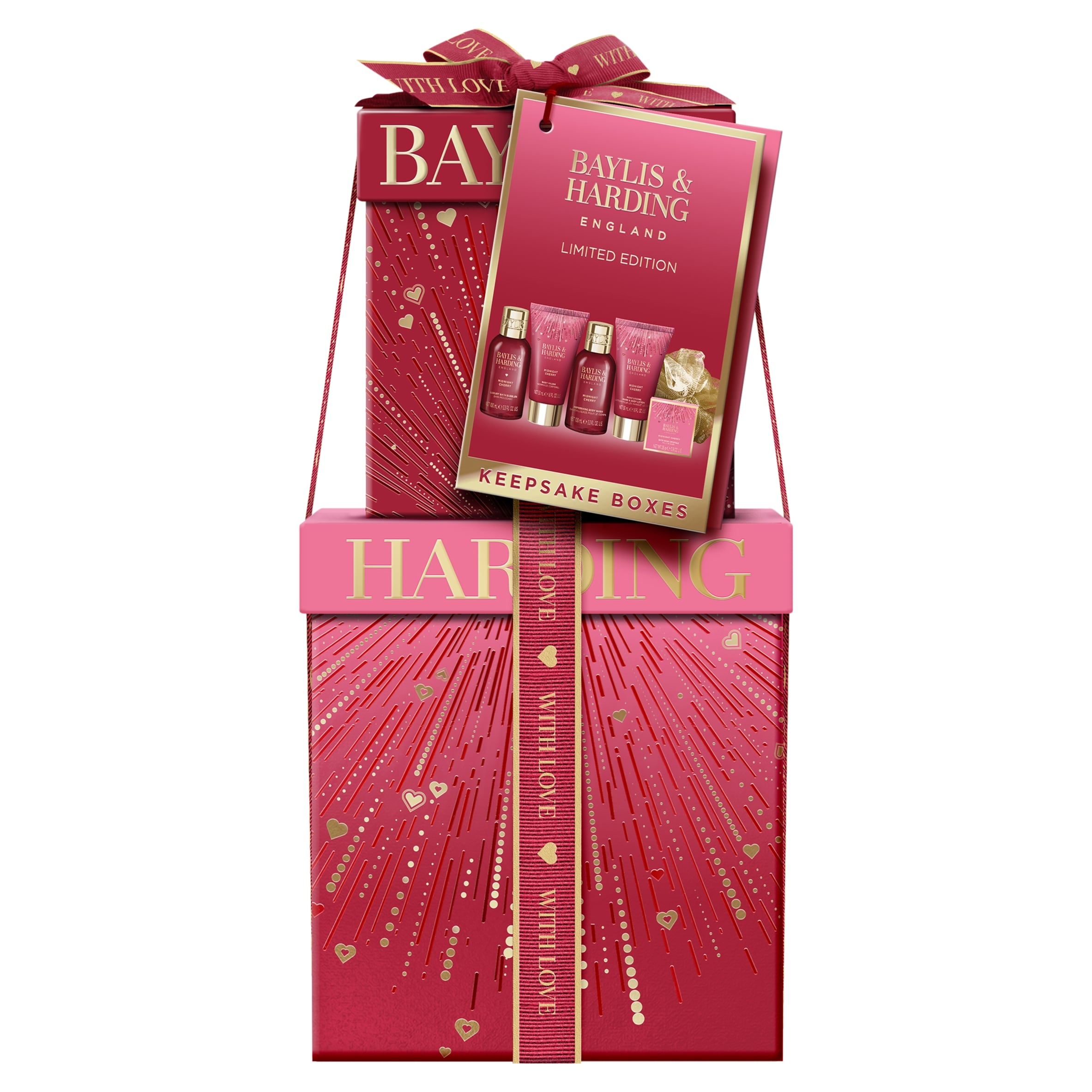 BAYLIS & HARDING MIDNIGHT CHERRY LUXURY PAMPER PRESENT GIFT SET