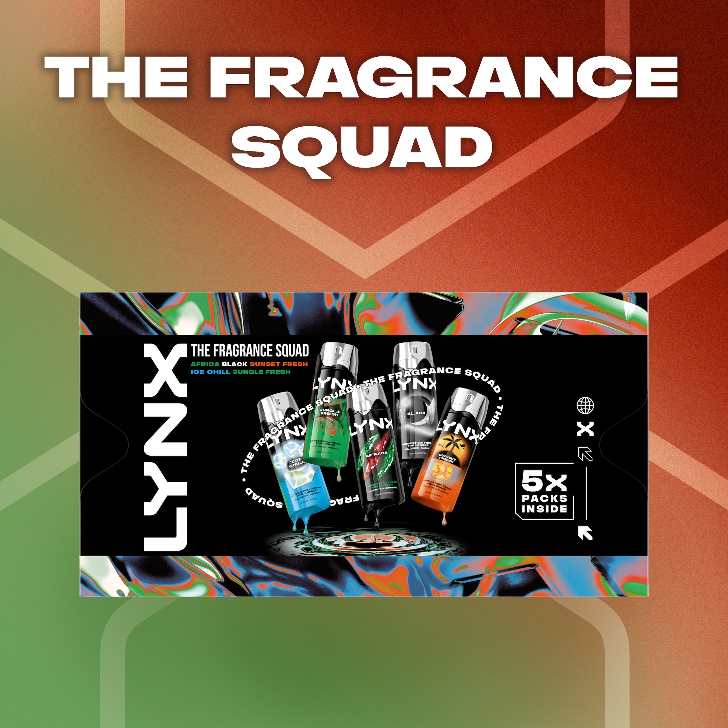 Lynx The Fragrance Squad - Bodyspray Fragrance Edition Gift Set 750ml thumbnail 3