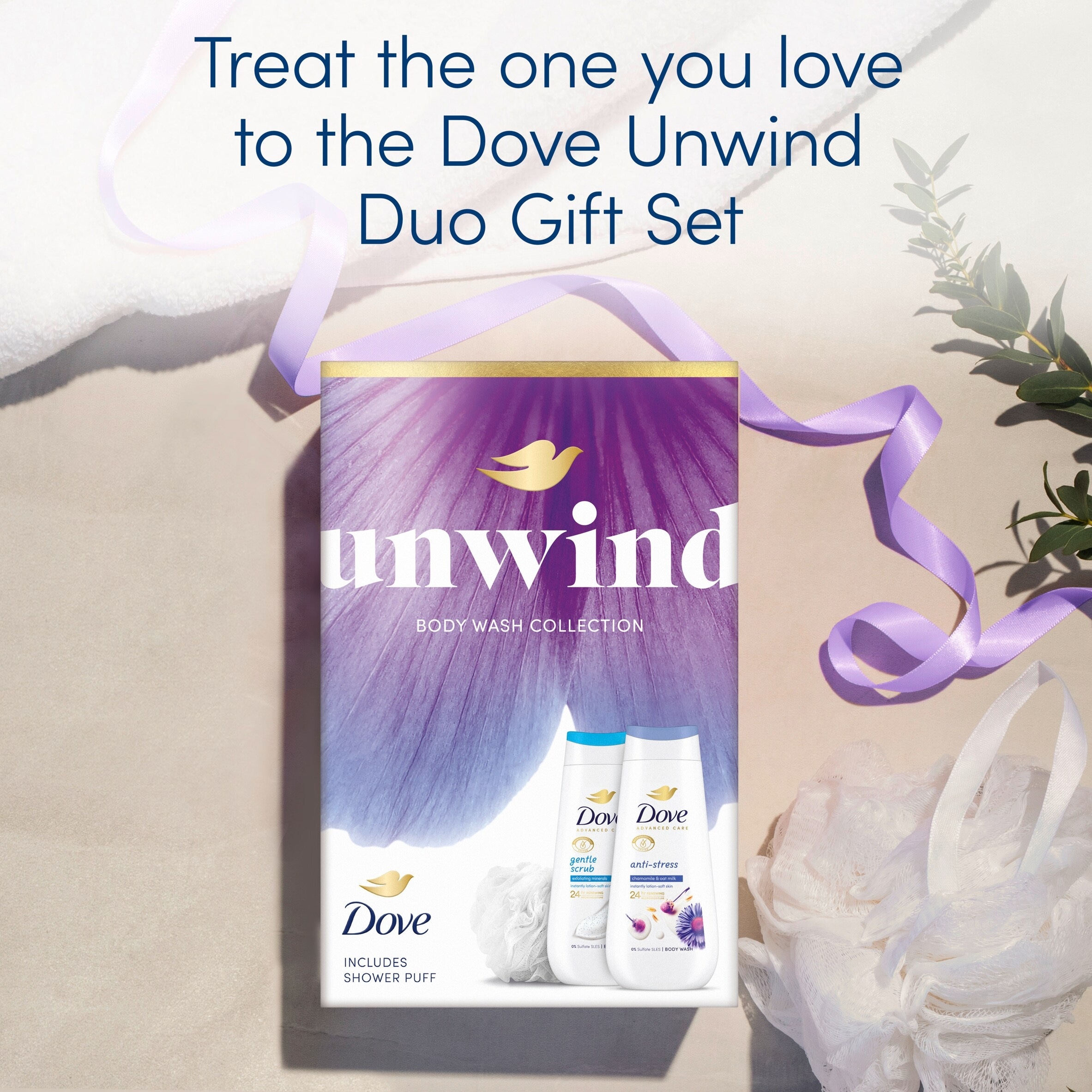 Dove Unwind Bodywash Collection Gift Set thumbnail 3
