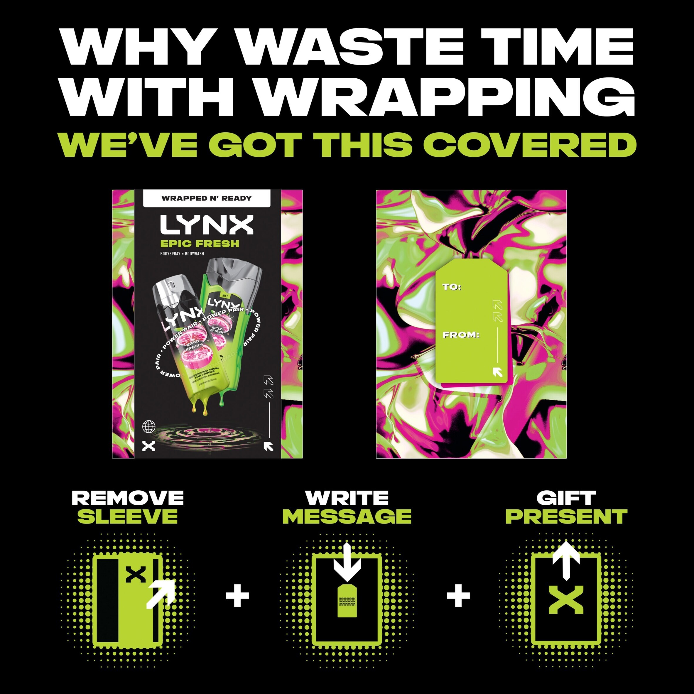 Lynx Epic Fresh Bodyspray & Bodywash Gift Set thumbnail 4