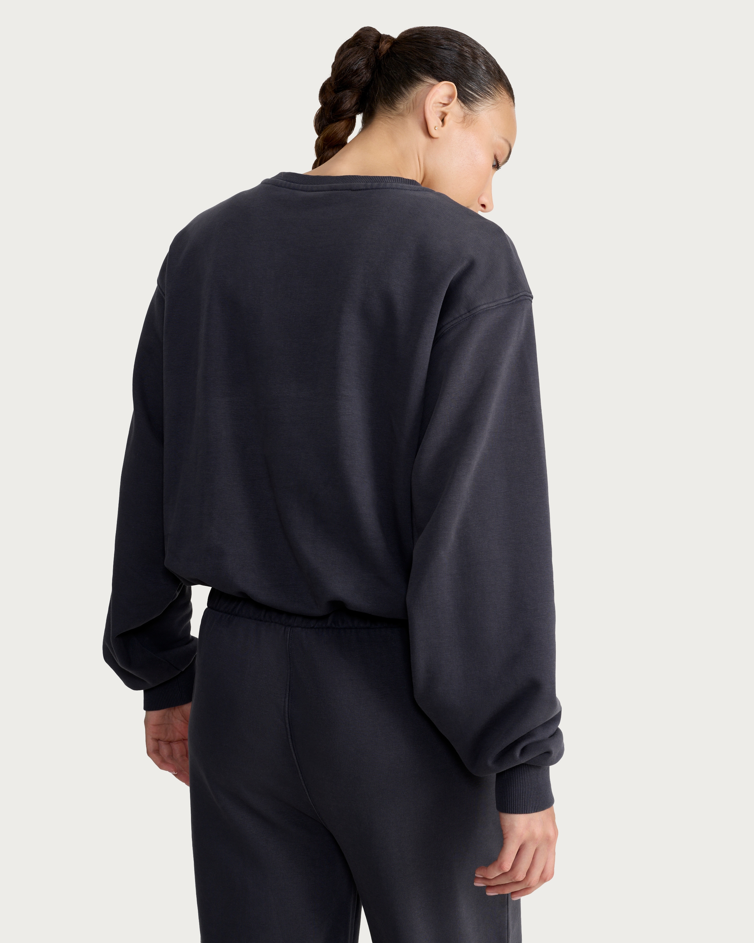 F&F Active Bubble Hem Sweatshirt in Grey thumbnail 3