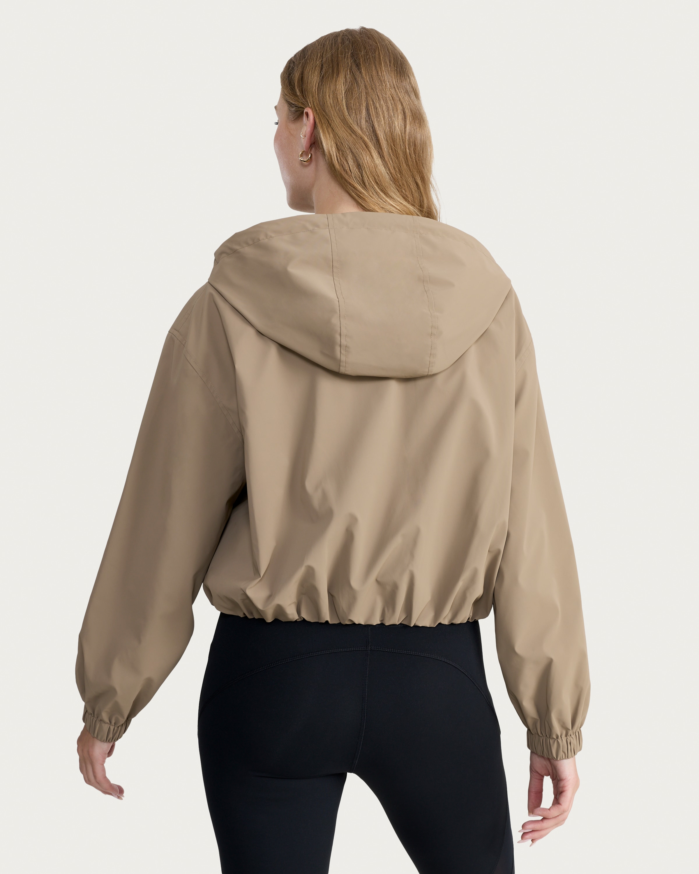 F&F Hooded Zip Up Jacket in Brown thumbnail 3
