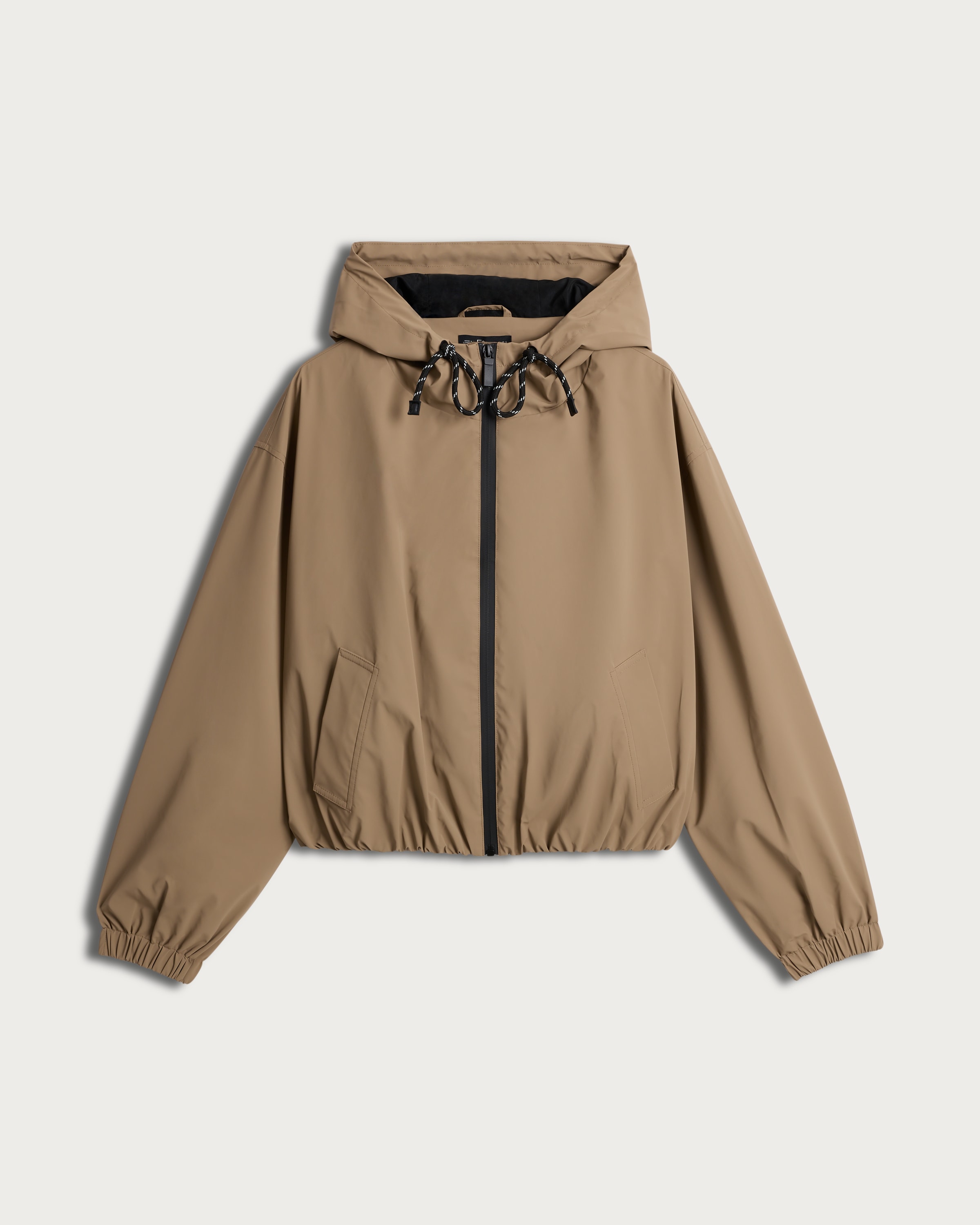 F&F Hooded Zip Up Jacket in Brown thumbnail 4
