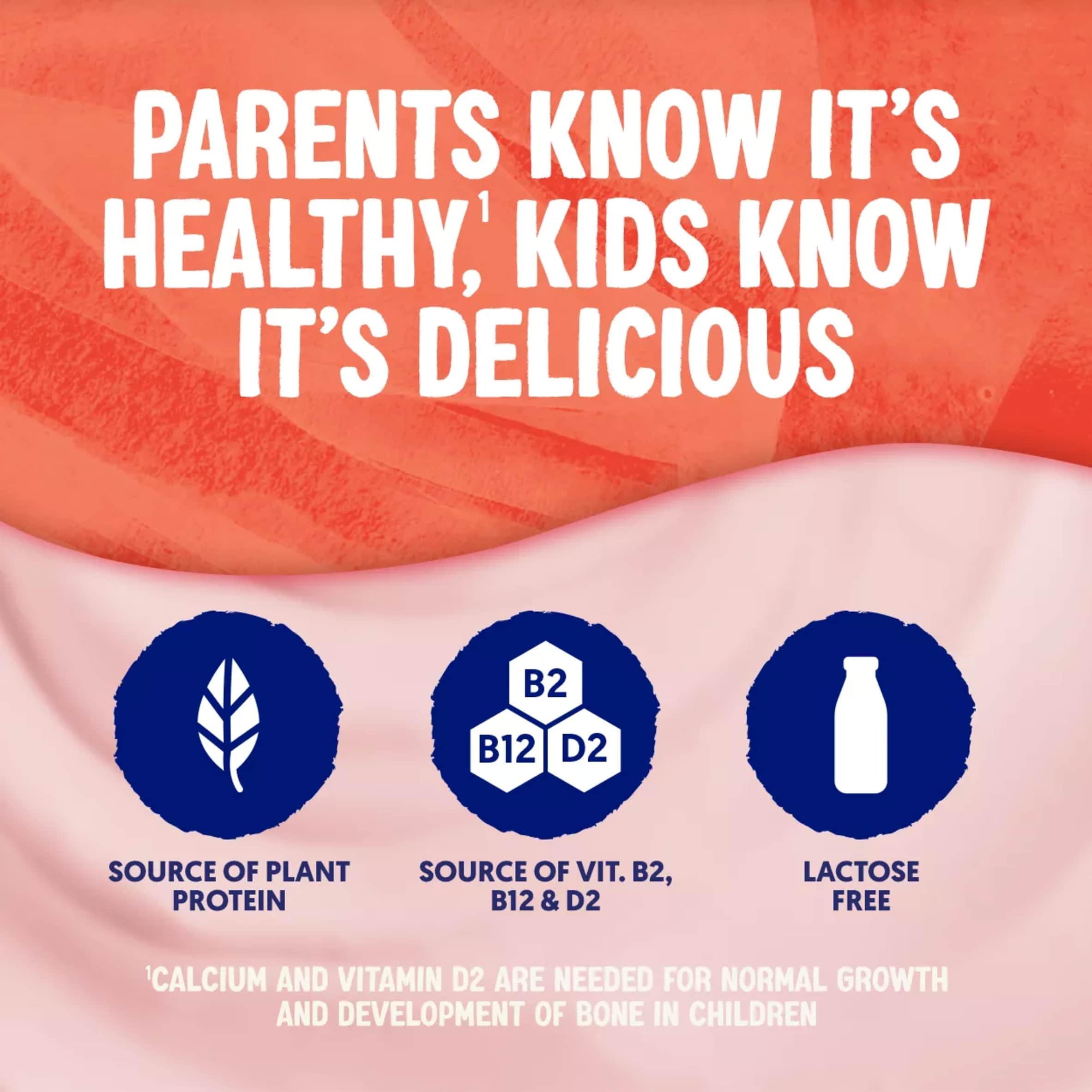 Alpro Kids Strawberry Soya Dairy Free Yoghurt Alternative 4 x 115g thumbnail 2