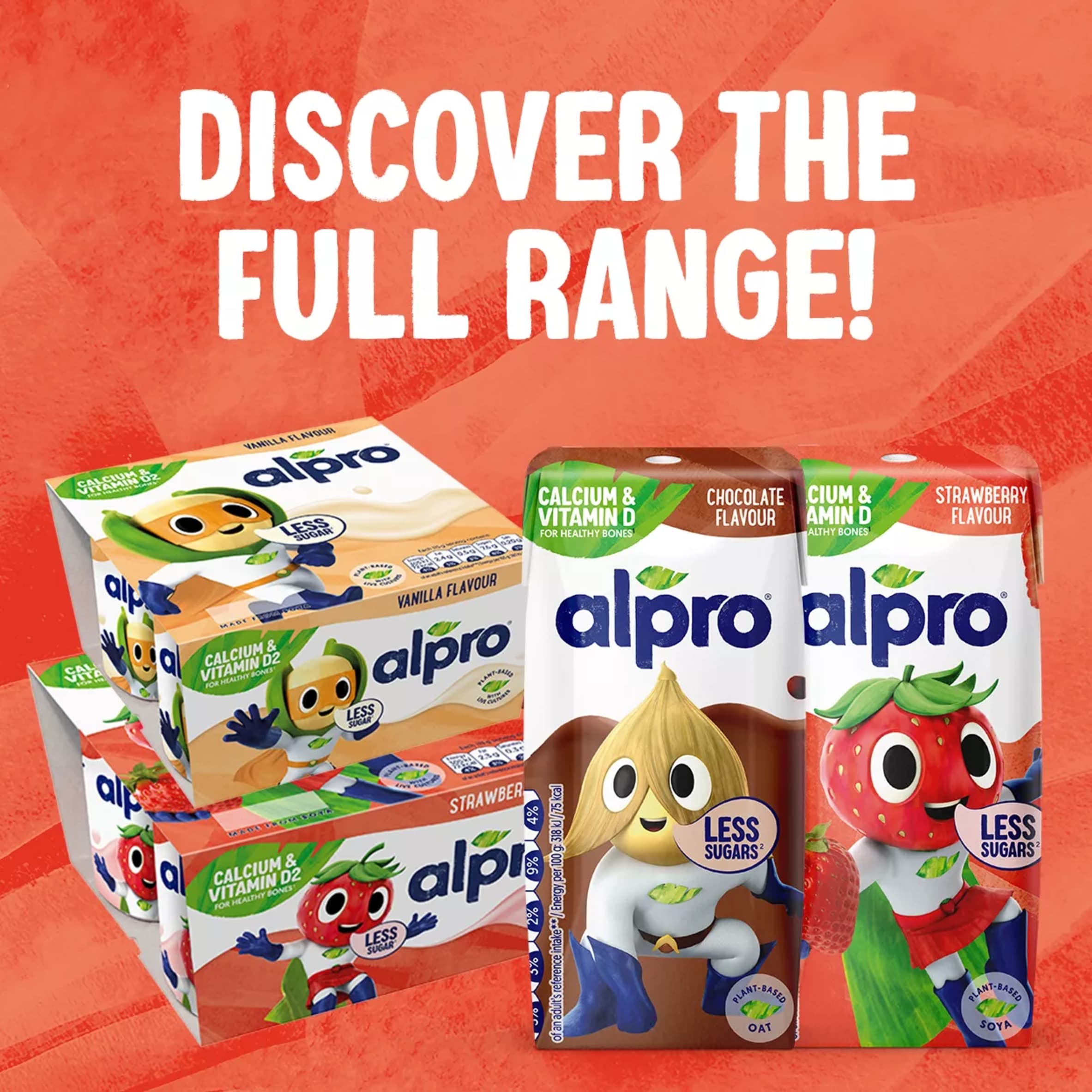 Alpro Kids Strawberry Soya Dairy Free Yoghurt Alternative 4 x 115g thumbnail 5