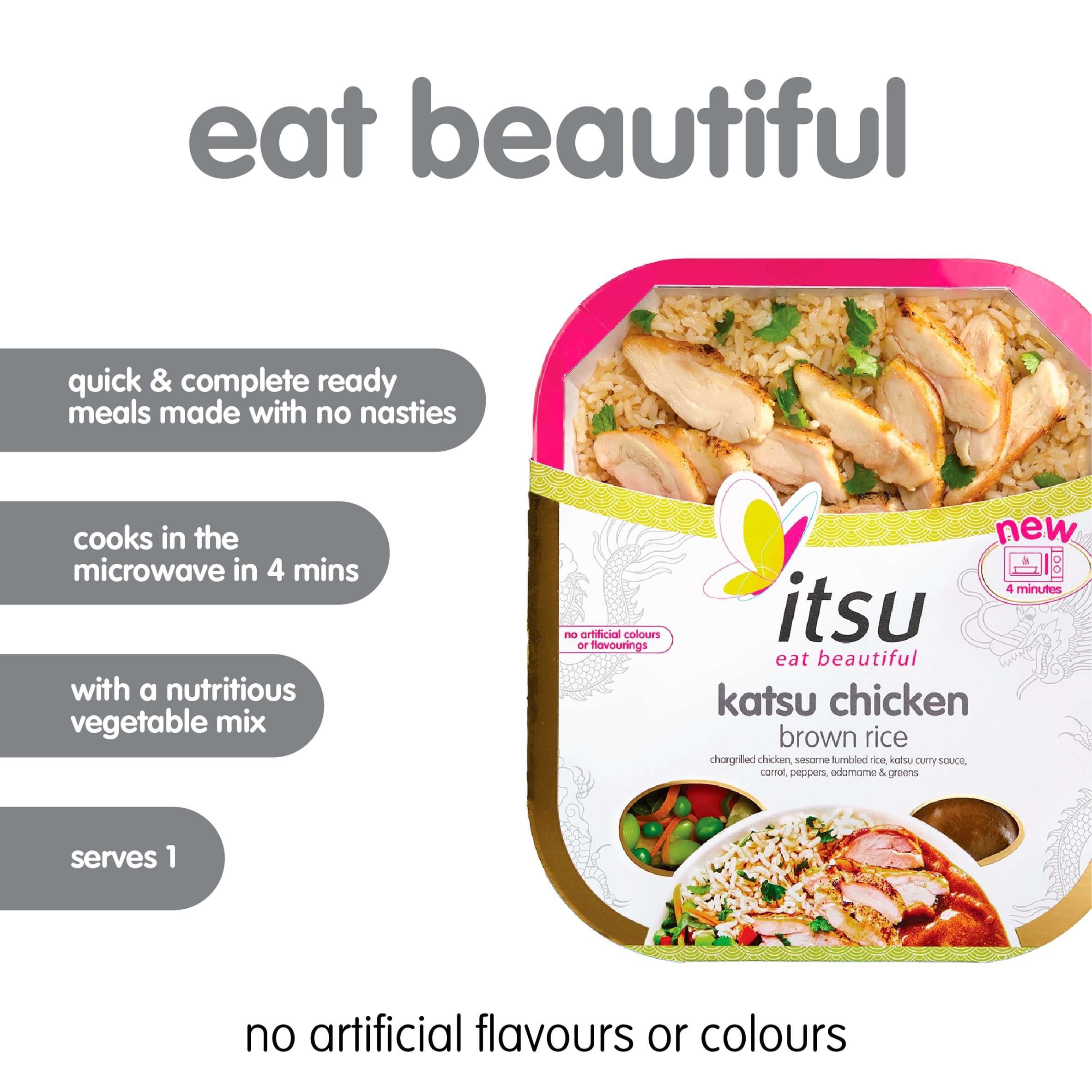 Itsu Katsu Chicken Brown Rice 395g thumbnail 2