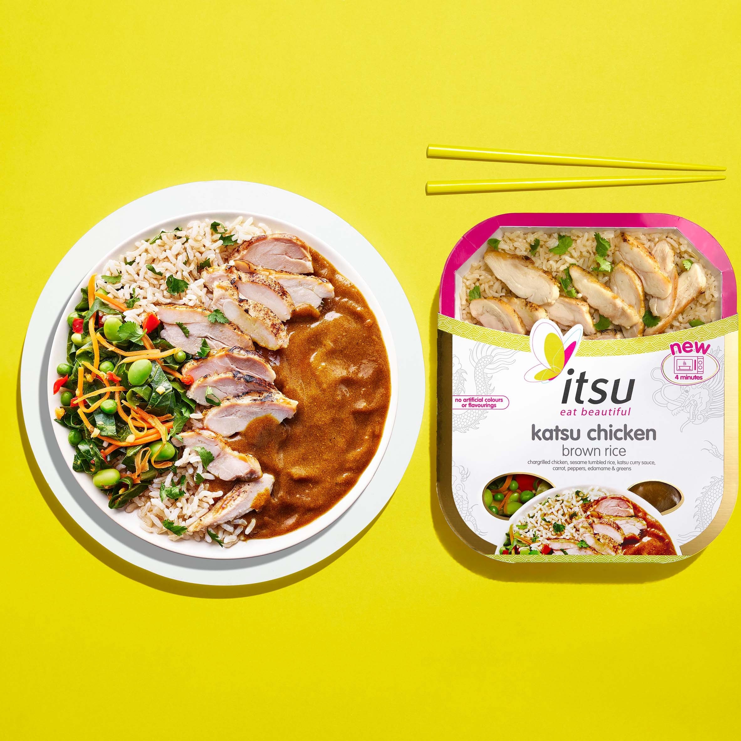 Itsu Katsu Chicken Brown Rice 395g thumbnail 3