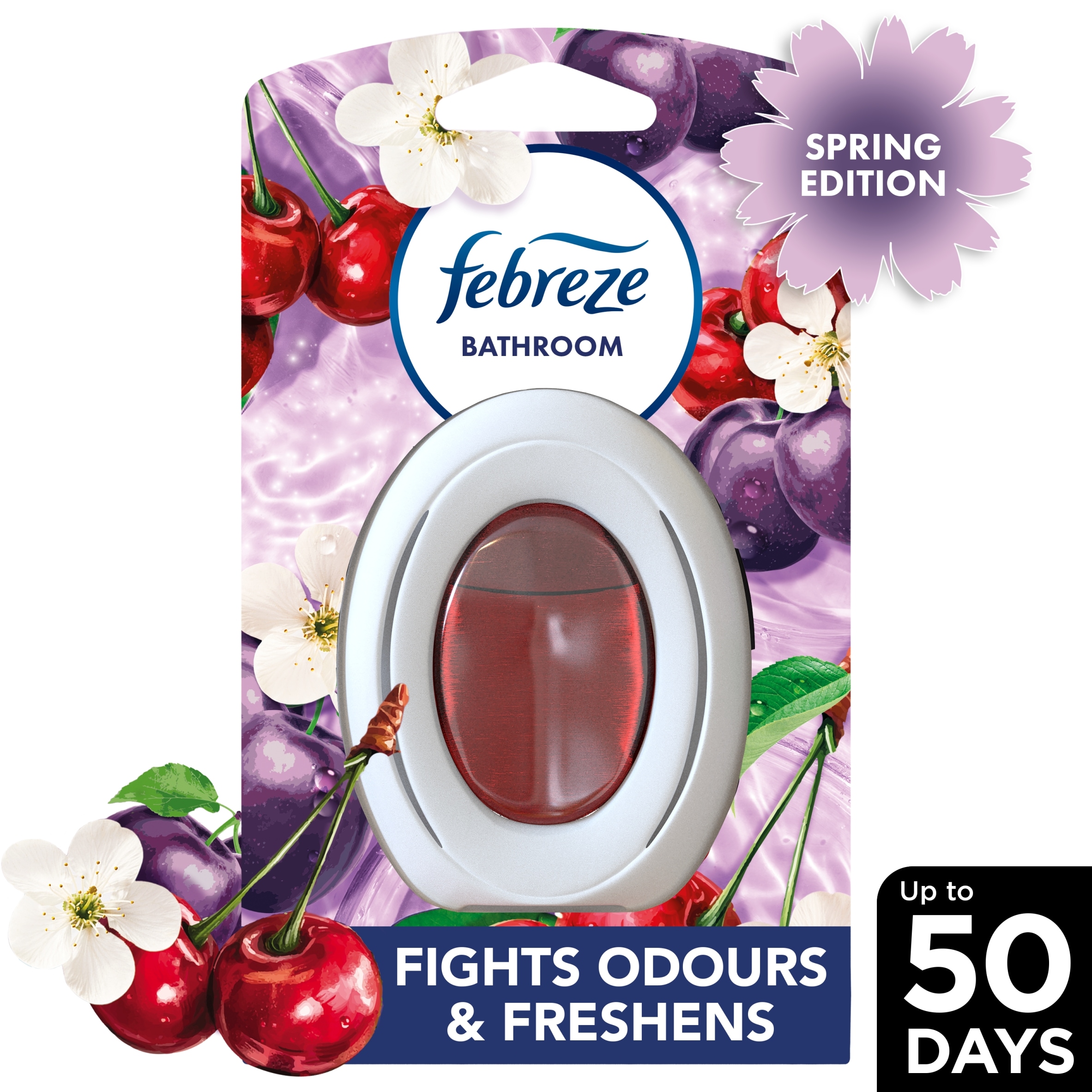 Febreze Bathroom Continuous Air Freshener Sugarplum Delight 1 Count, Fights Odours & Freshens