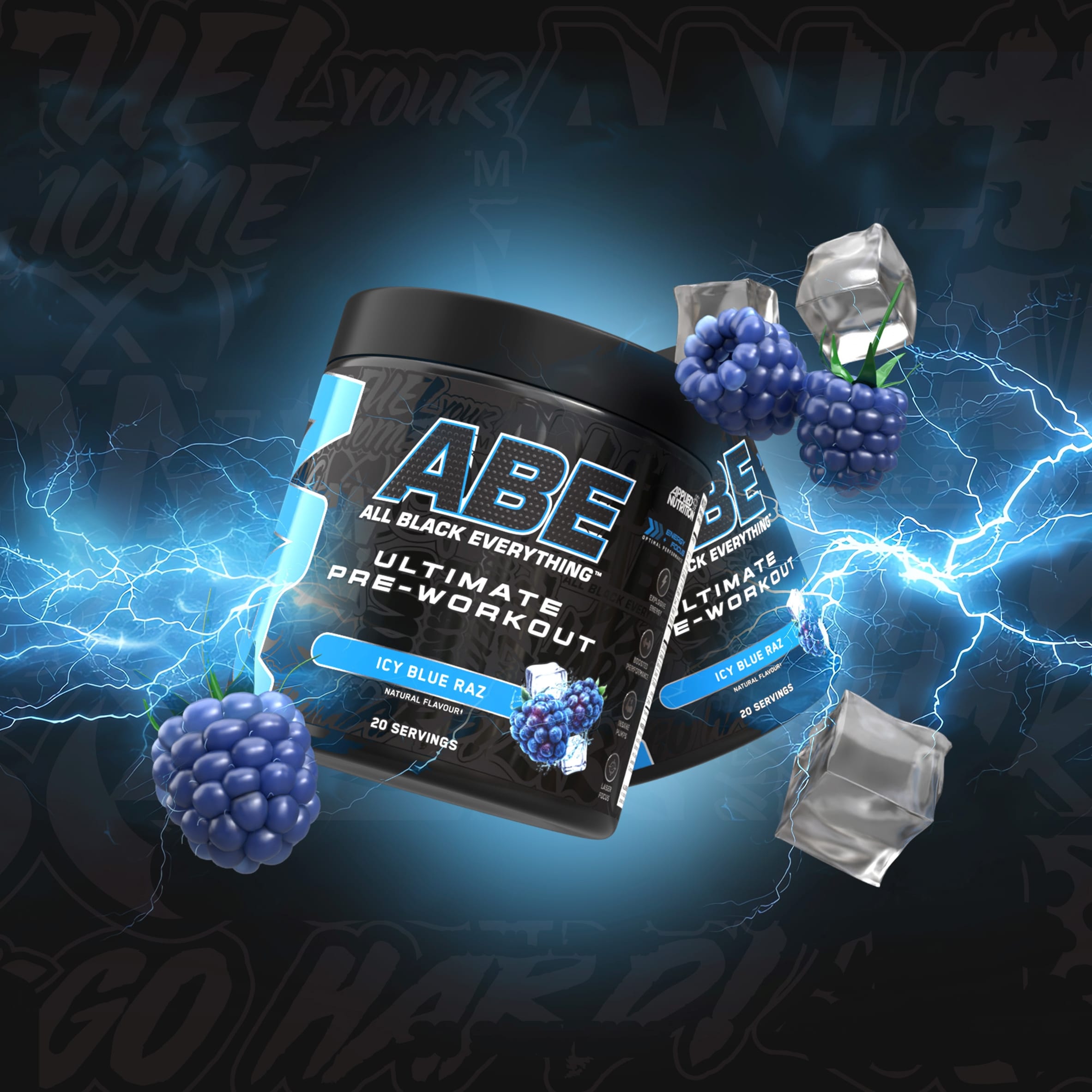 Applied Nutrition ABE Ultimate Pre Workout Icy Blue Raz 250g thumbnail 2