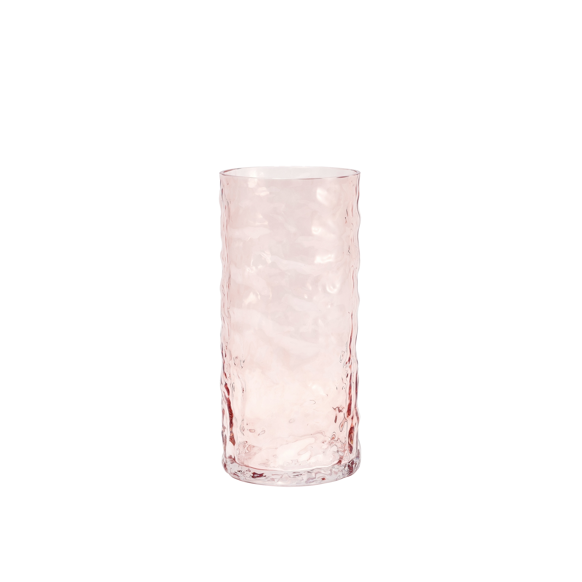 F&F Home Pink Hammered Vase